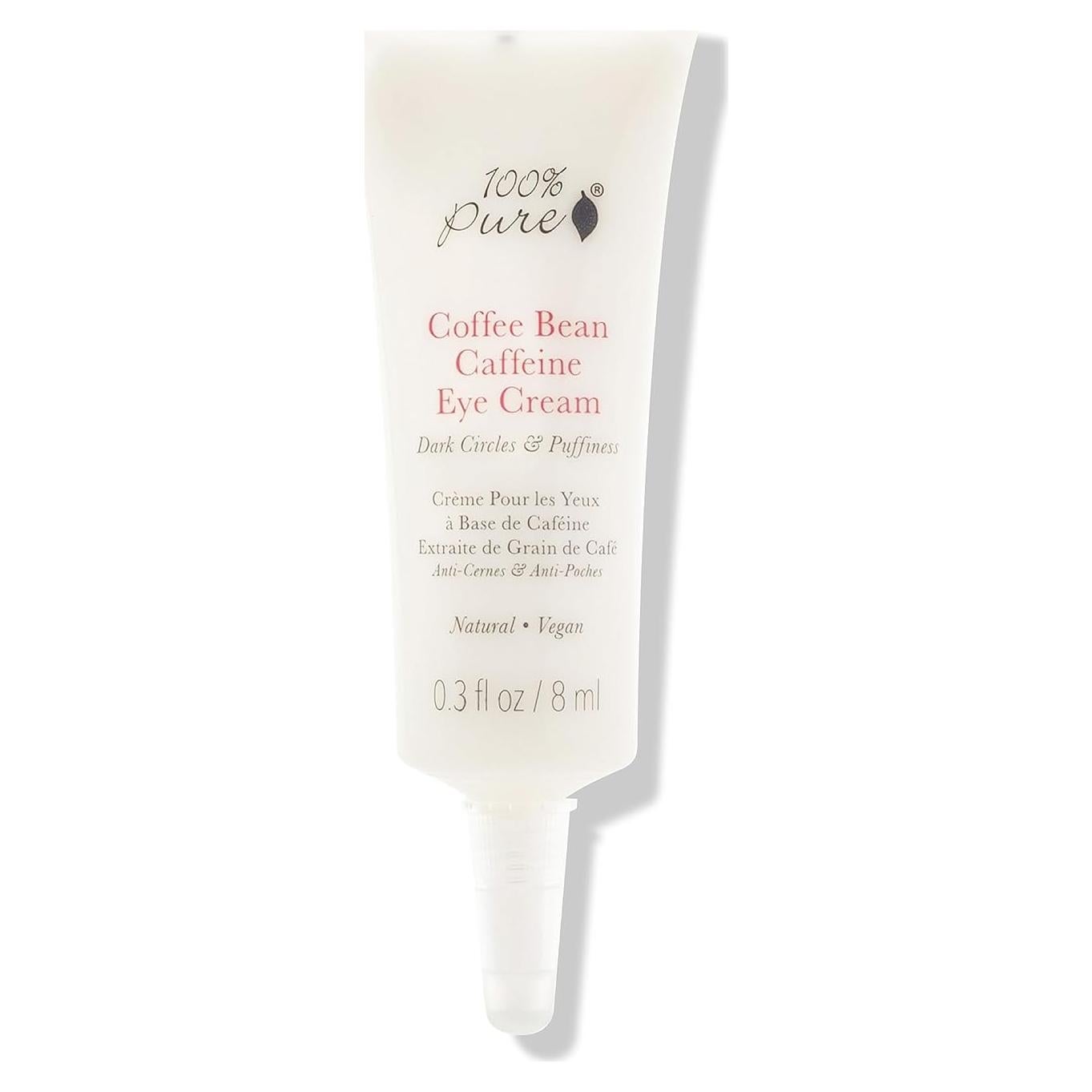 Crema para Ojos 100% PURO con Cafeína y Té Verde 8.5g