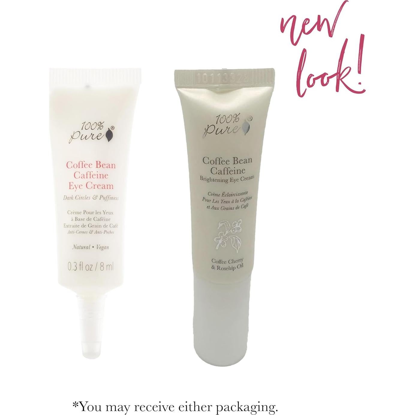 Crema para Ojos 100% PURO con Cafeína y Té Verde 8.5g