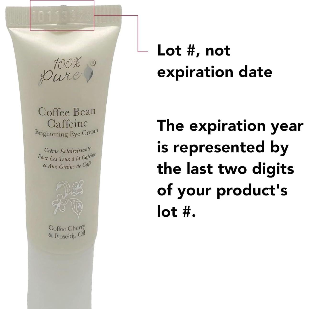 Crema para Ojos 100% PURO con Cafeína y Té Verde 8.5g