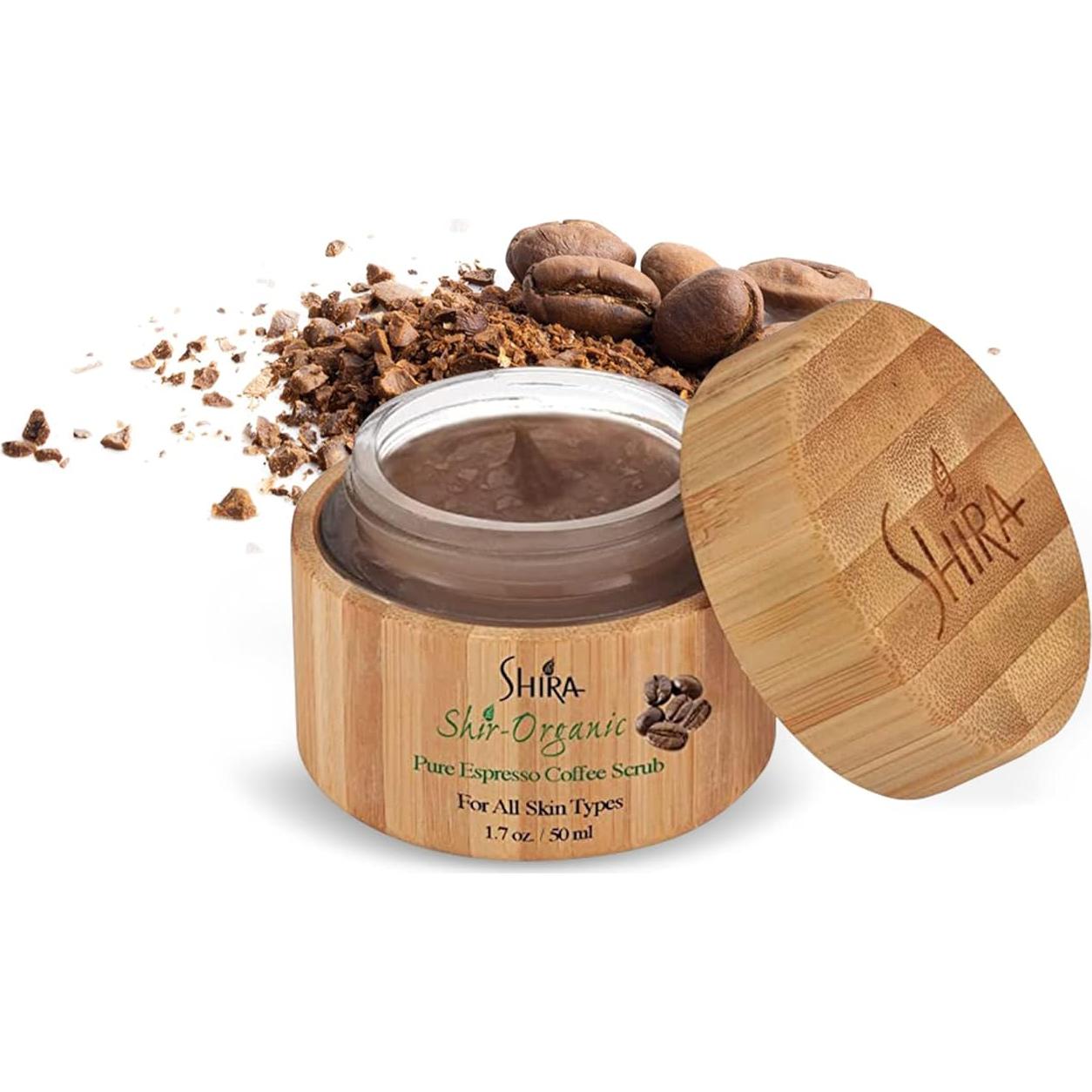 Exfoliante Facial de Café Espresso Orgánico Shira 15ML