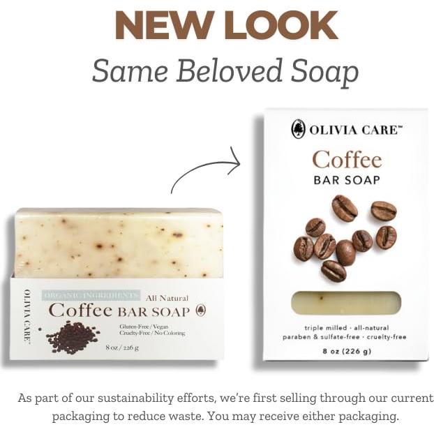 Jabón Exfoliante Olivia Care Coffee Bar - 227 g Natural