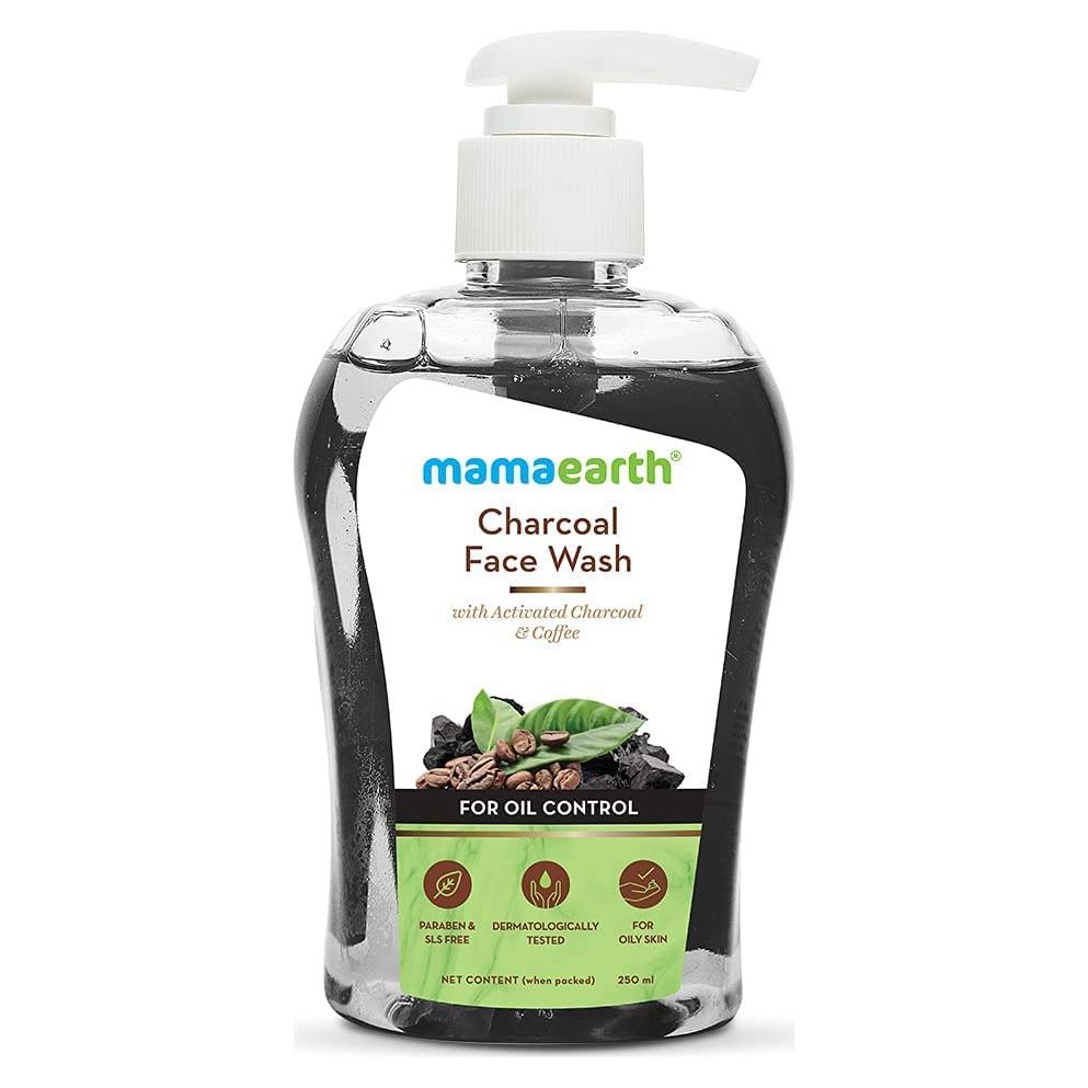 Jabón Facial de Carbón Activado Mamaearth 250ml Piel Grasa