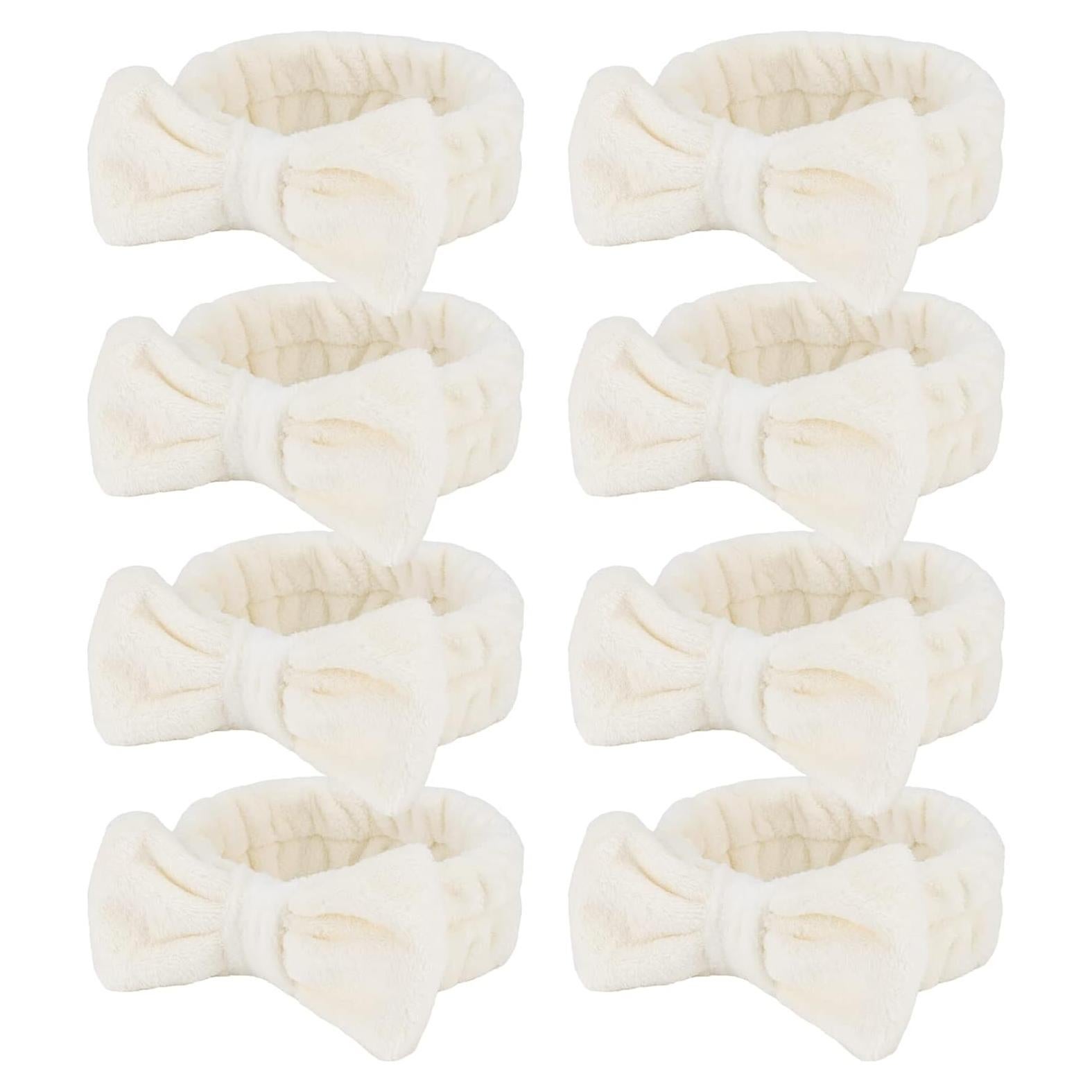 Banda de cabeza Ondder Spa 8 piezas beige para lavar cara