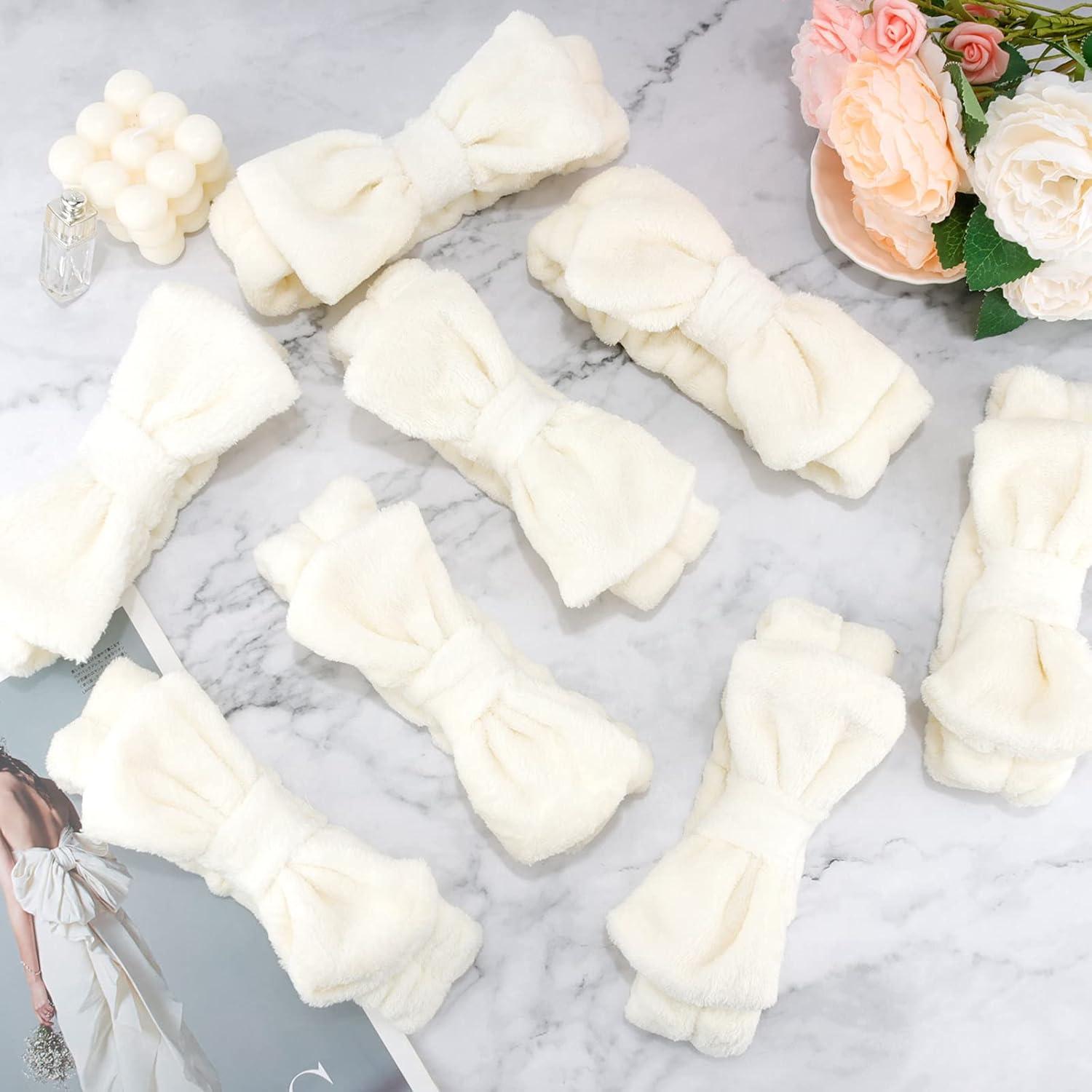 Banda de cabeza Ondder Spa 8 piezas beige para lavar cara