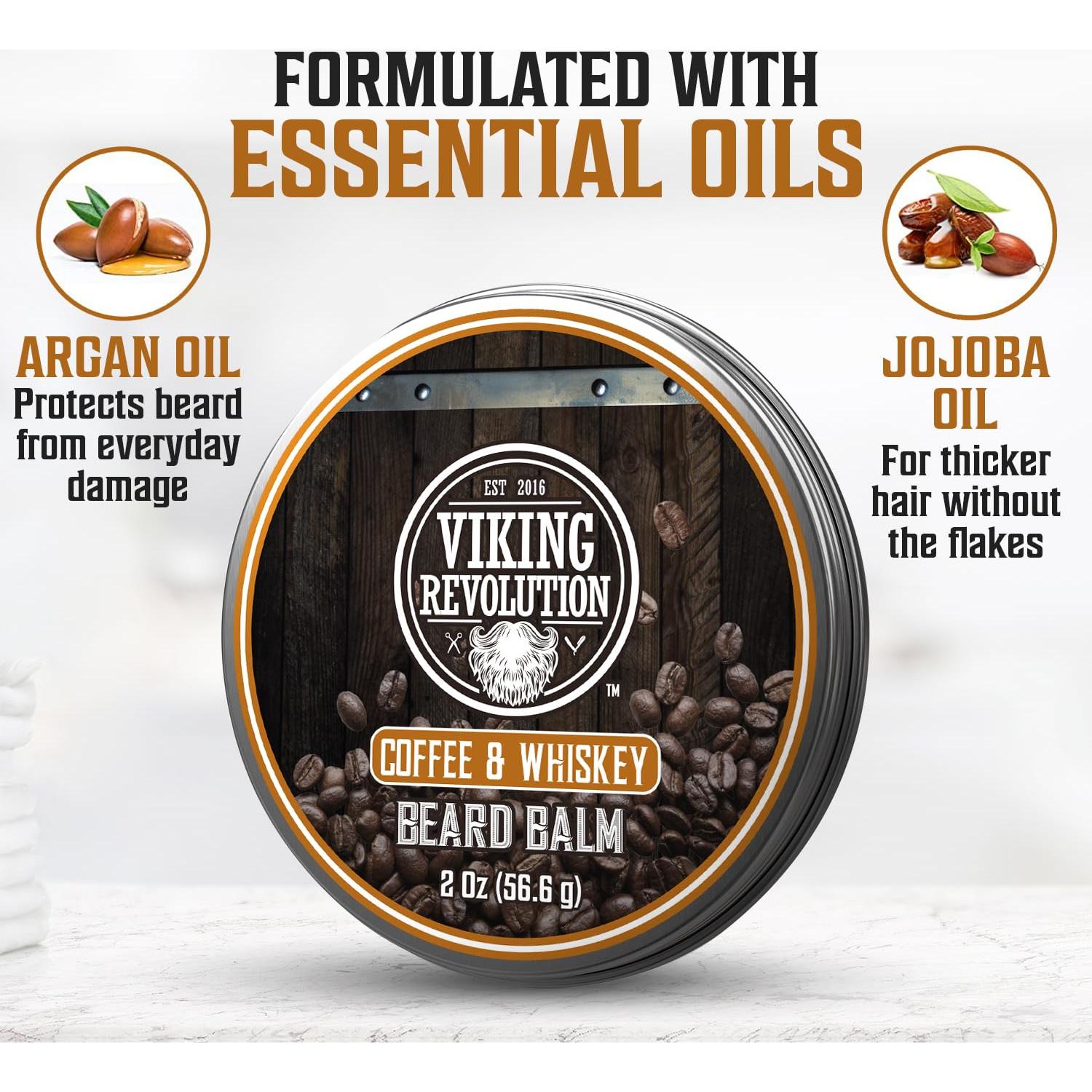 Bálsamo para Barba Viking Revolution 56.7g Aroma Café Whiskey