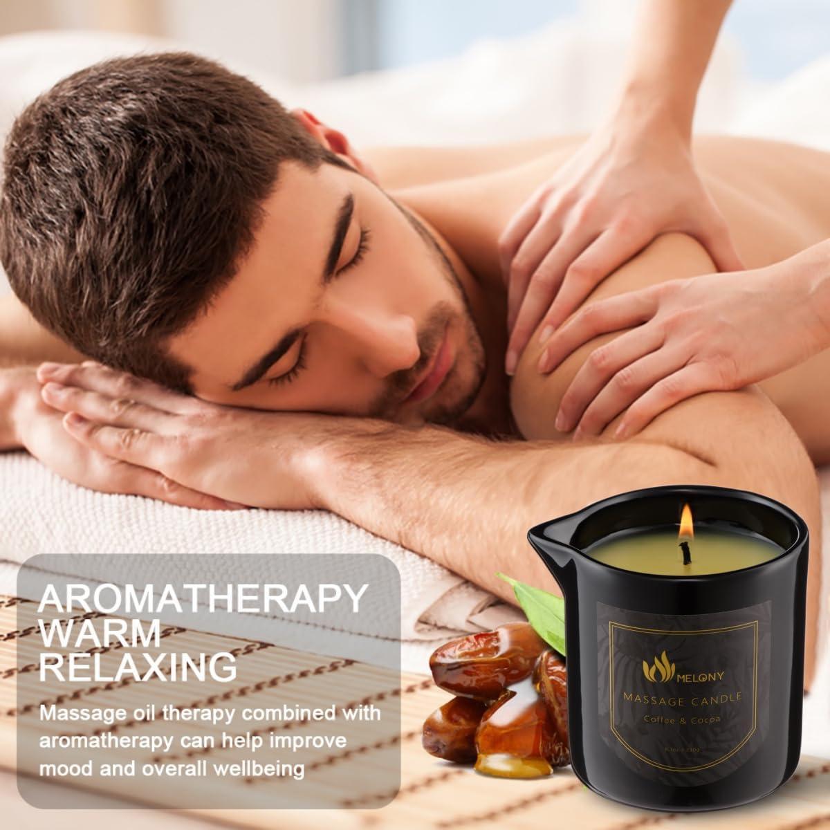 Vela de Masaje MELONY 230g - Aromaterapia Café y Cacao