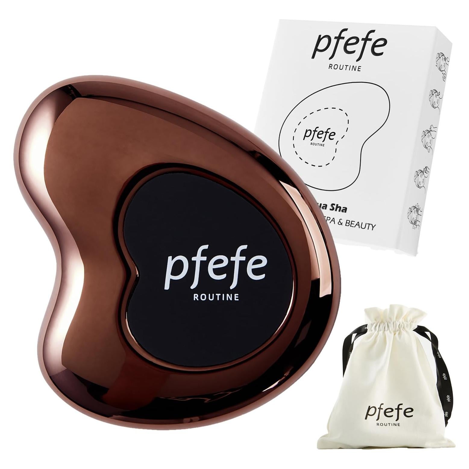 Gua Sha Cryo de Acero Inoxidable PFEFE - Cuidado Facial 7.1cm