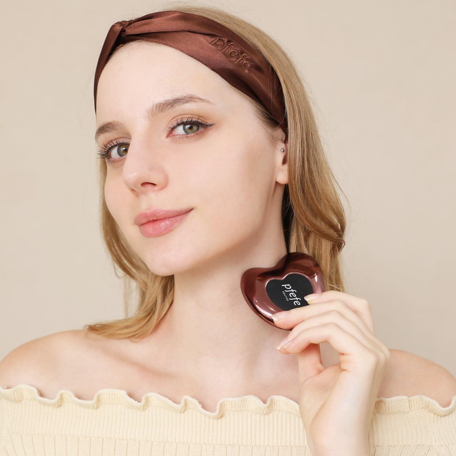 Gua Sha Cryo de Acero Inoxidable PFEFE - Cuidado Facial 7.1cm