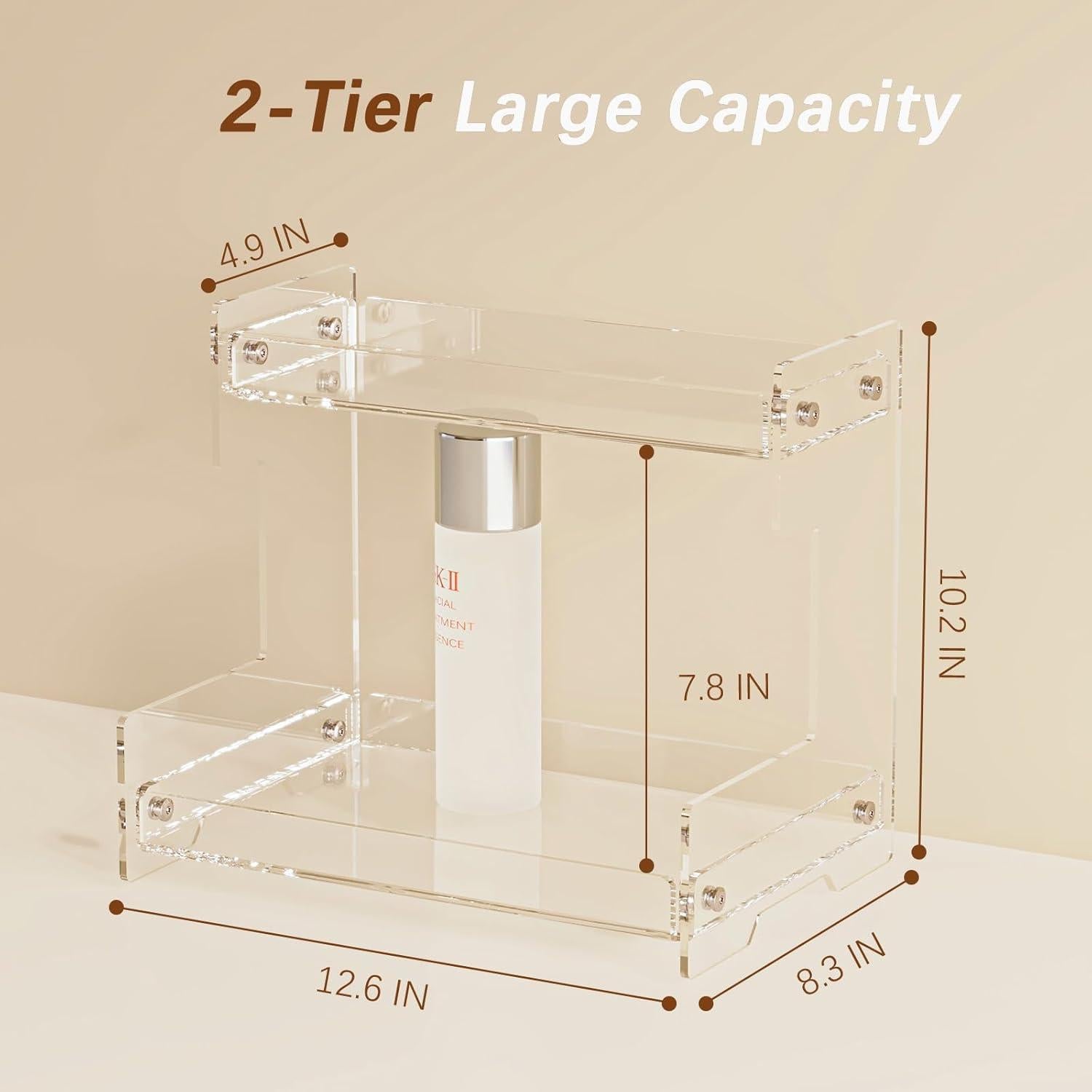 Organizador de Encimera Acliys 2 Niveles Acrílico para Baño