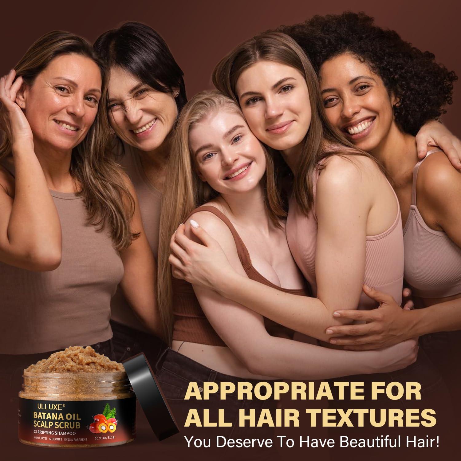 Exfoliante para Cuero Cabelludo ULLUXE 310g 2 en 1 con Aceite de Batana