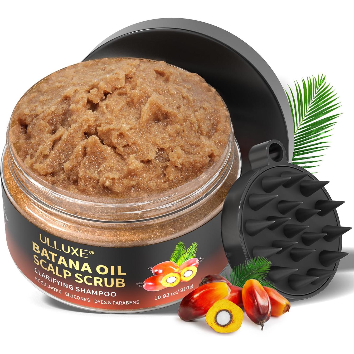 Exfoliante para Cuero Cabelludo ULLUXE 310g 2 en 1 con Aceite de Batana