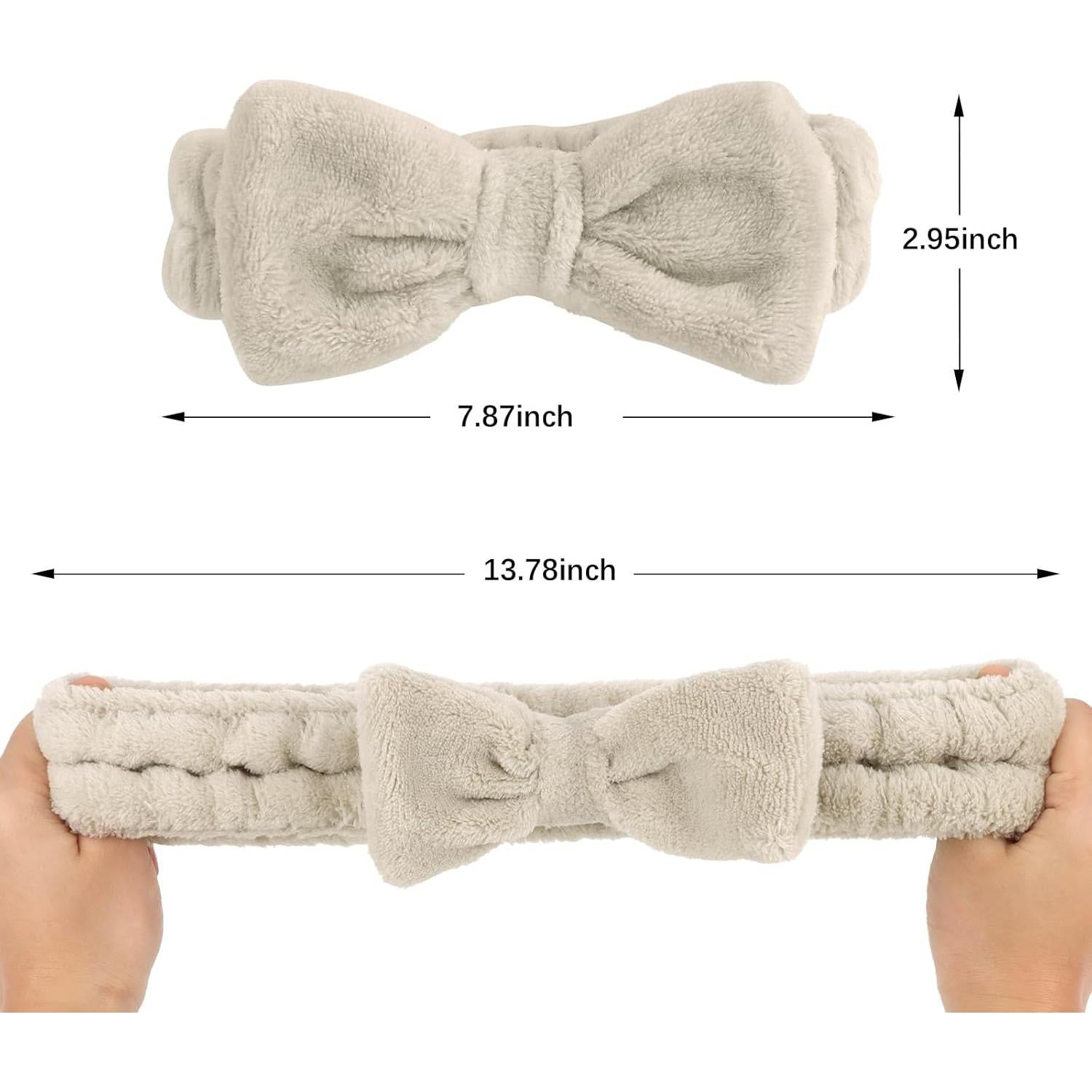 Conjunto de Diademas de Spa Semato - 8 Piezas Café Claro