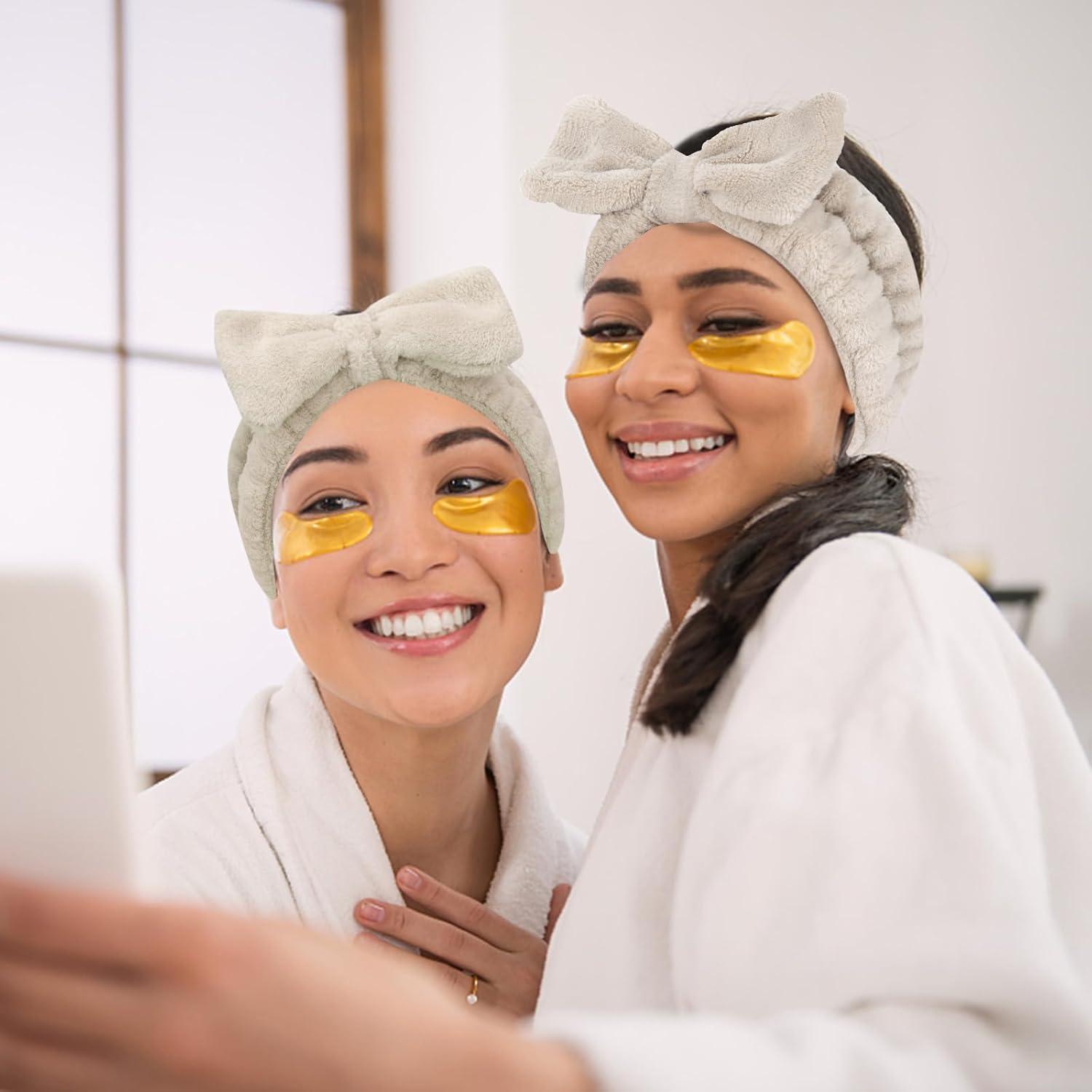 Conjunto de Diademas de Spa Semato - 8 Piezas Café Claro