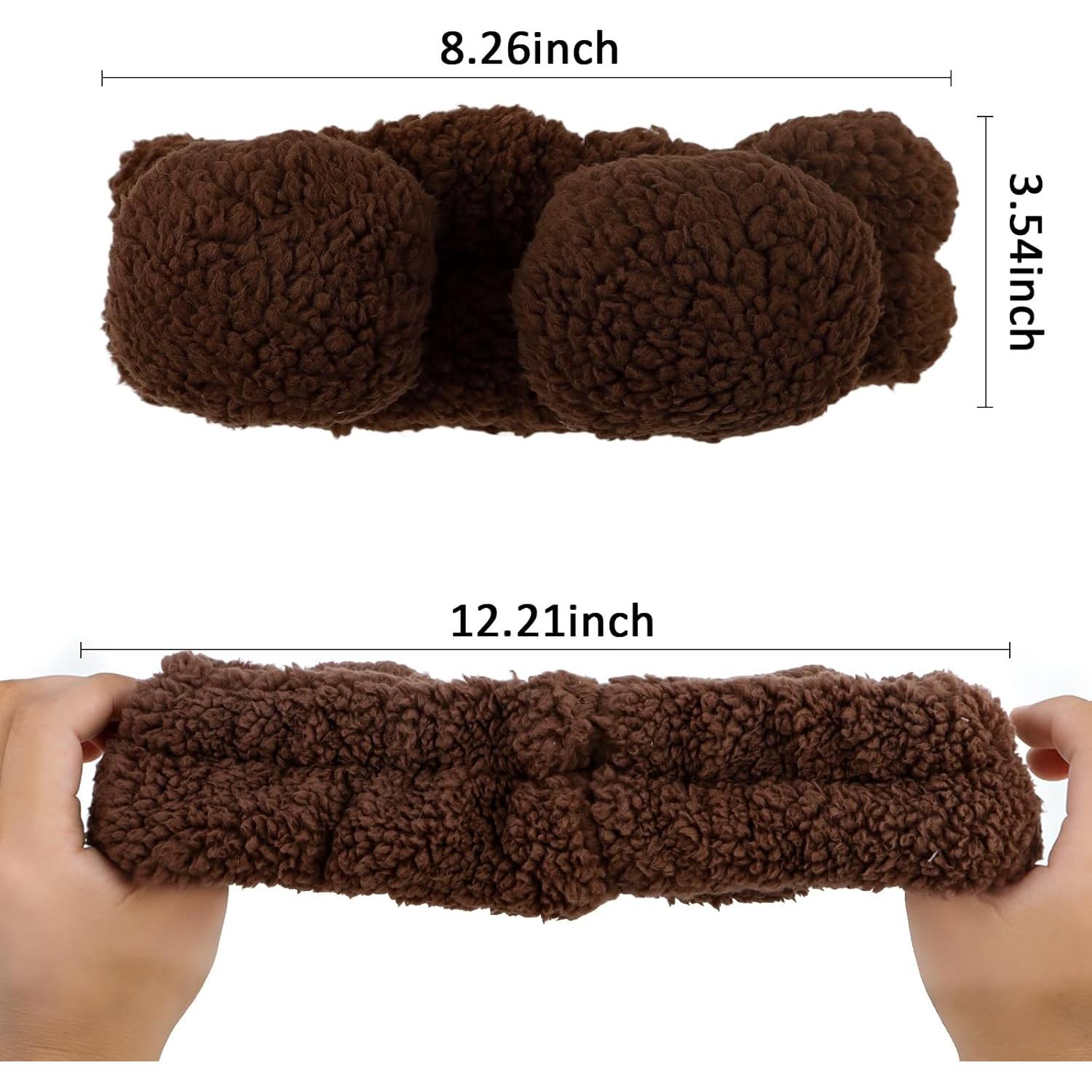 Diadema de Spa YISSION con Orejas de Oso 2PCS Franela