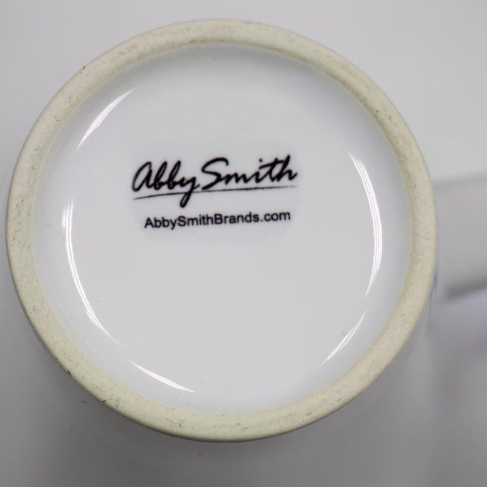 Taza Alta de Latte Abby Smith 500 ml Cerámica Blanca