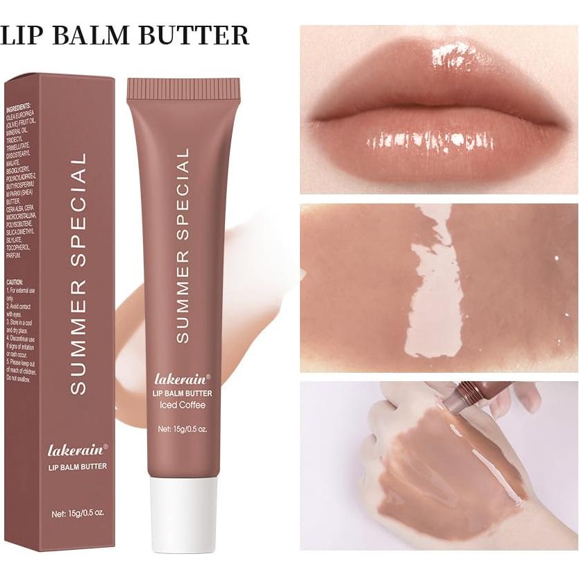 Bálsamo Labial Hidratante JIMYAUQIN - Tinte Café 14g