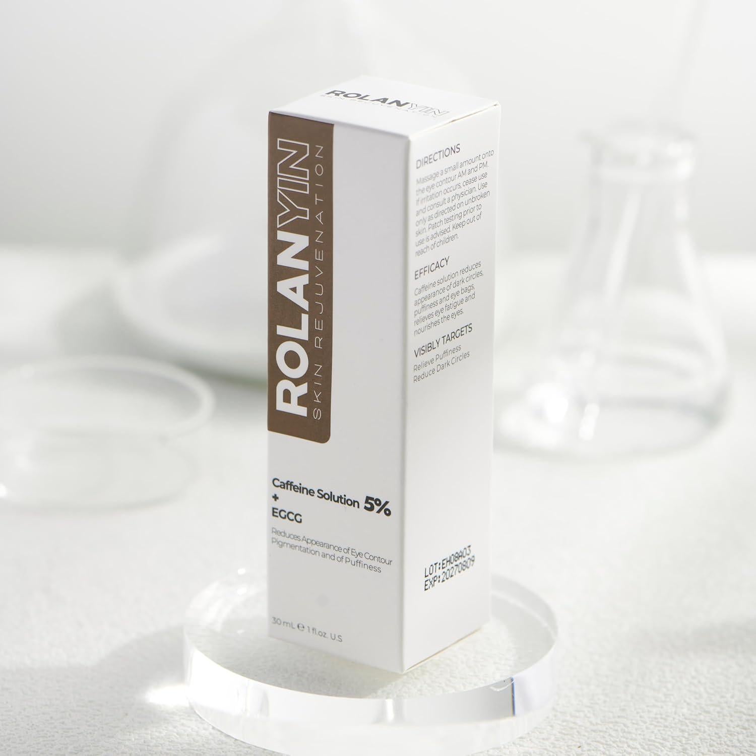 Serum para Ojos Rolanyin 5% Café + EGCG 29.57 ml Hidratante