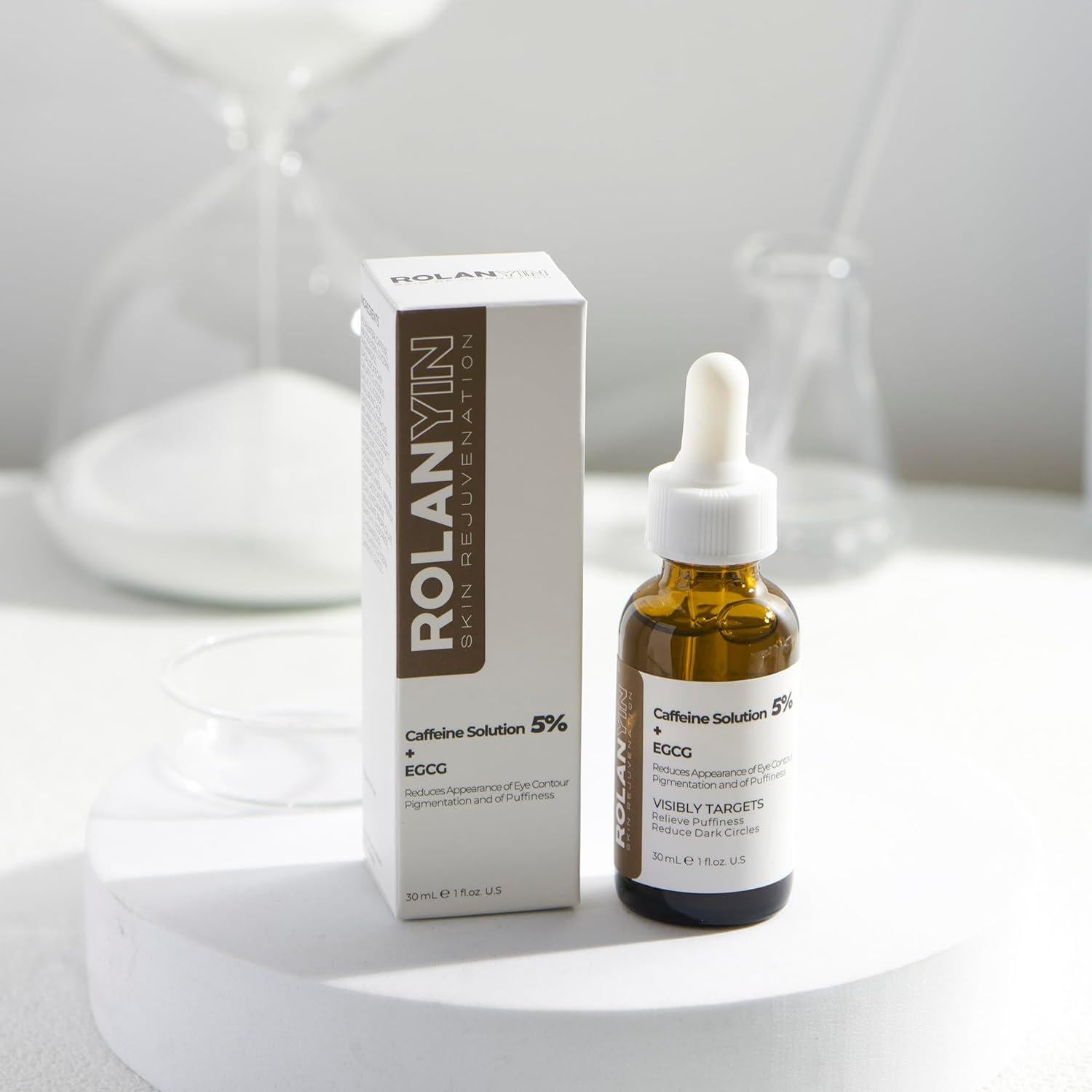 Serum para Ojos Rolanyin 5% Café + EGCG 29.57 ml Hidratante