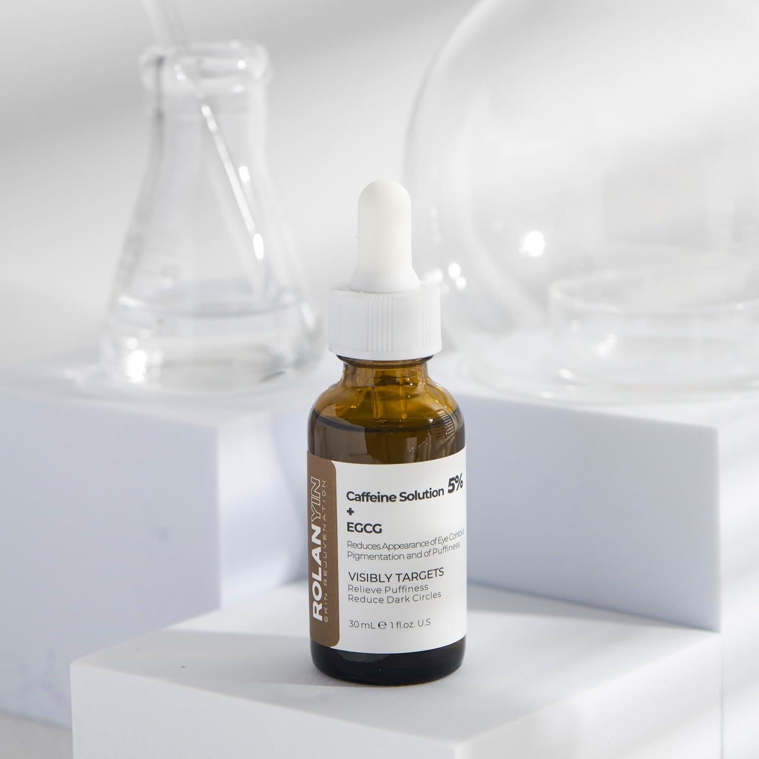 Serum para Ojos Rolanyin 5% Café + EGCG 29.57 ml Hidratante