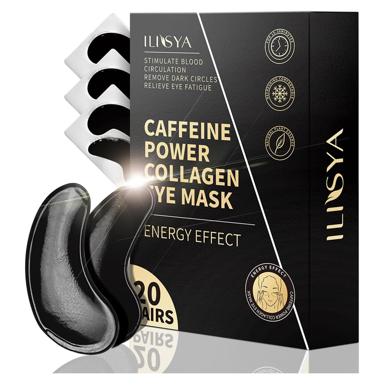 Parches de Colágeno para Ojos ROUSE - 20 Pares con Cafeína