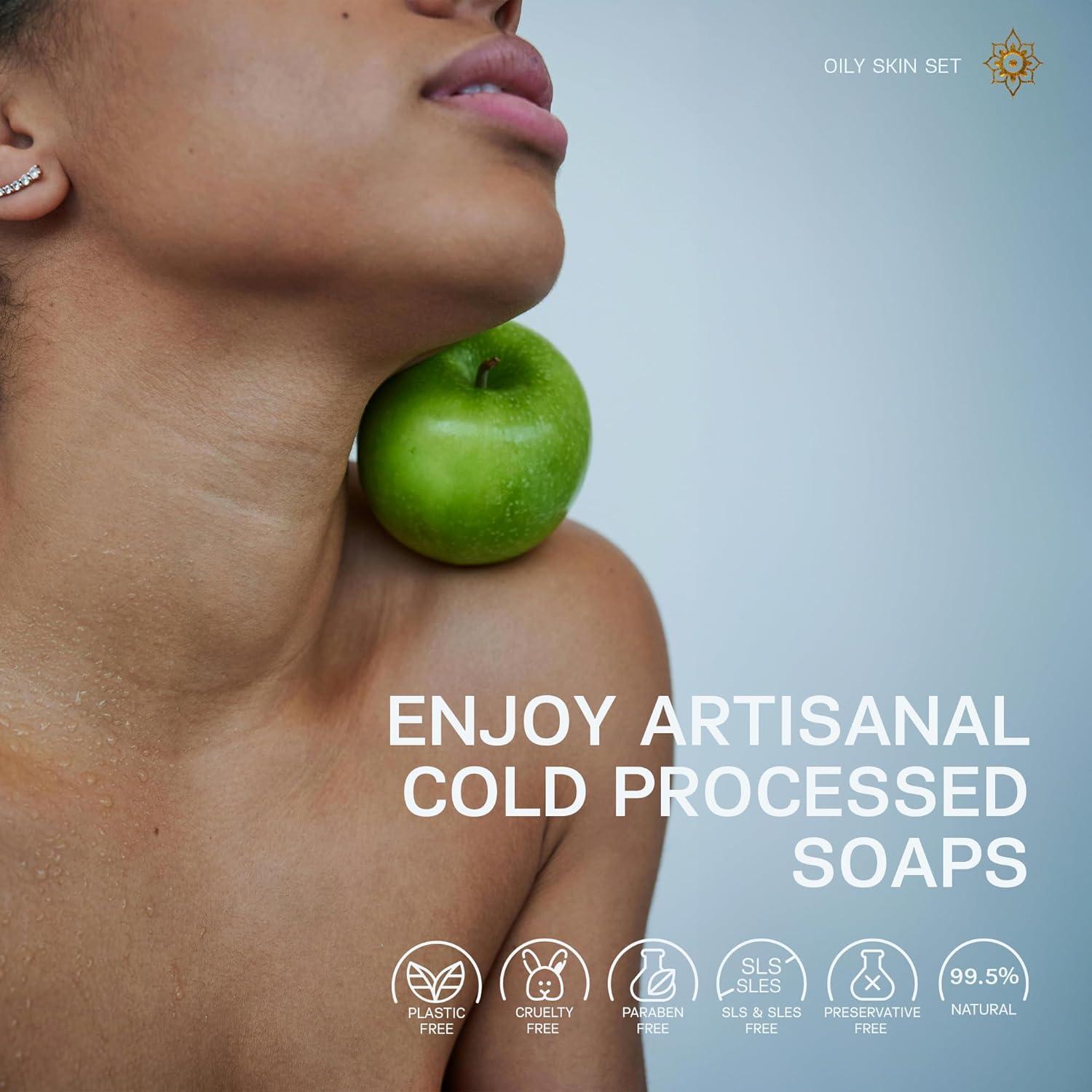 Set de Jabones Naturales Authentic Bath & Soap para Piel Grasa - 6 Piezas