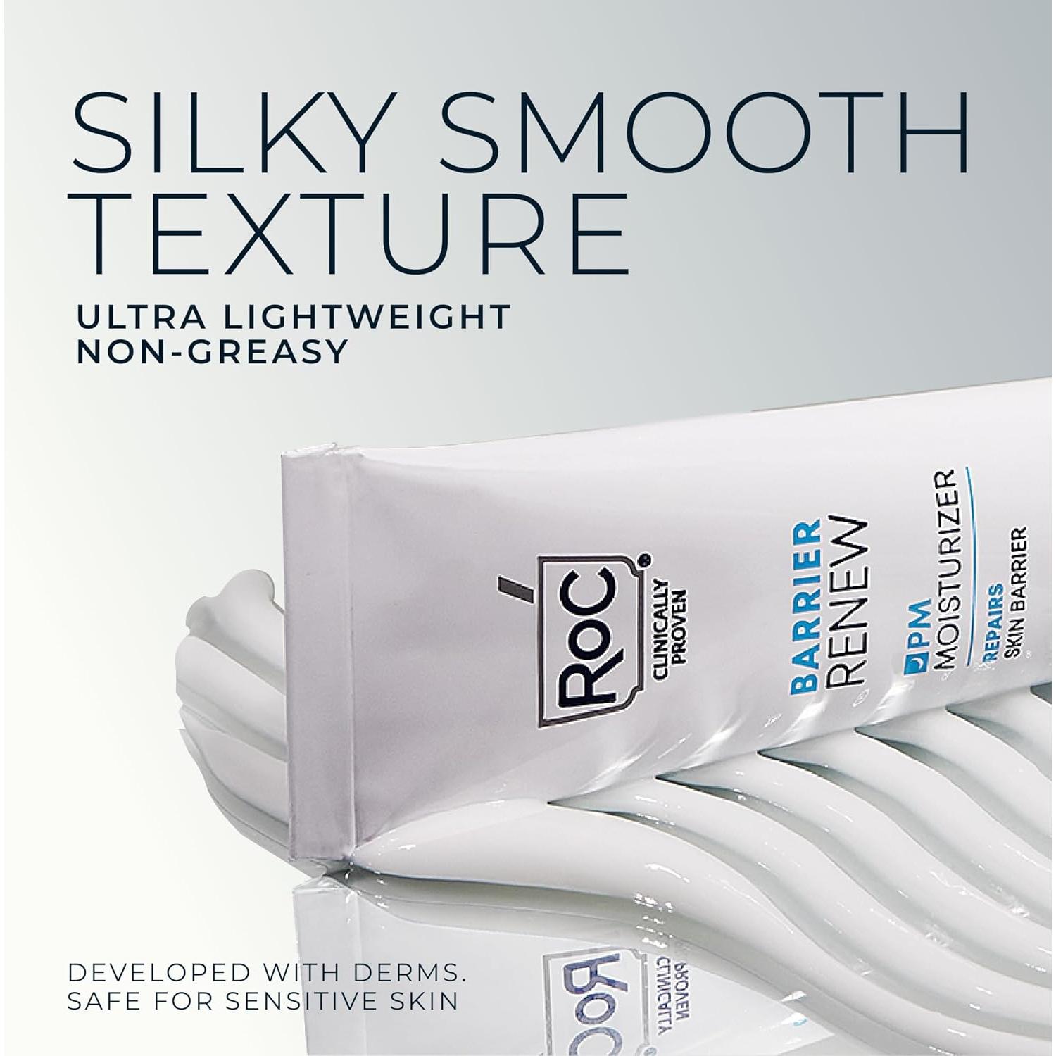 Crema Nocturna RoC Barrier Renew con Ceramidas y Té Verde 70g