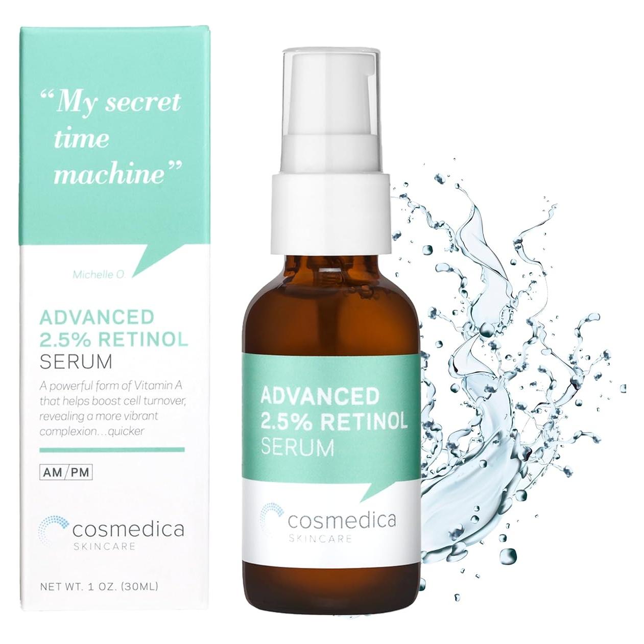 Suero Antienvejecimiento Retinol 2.5% Cosmedica 29.57ml