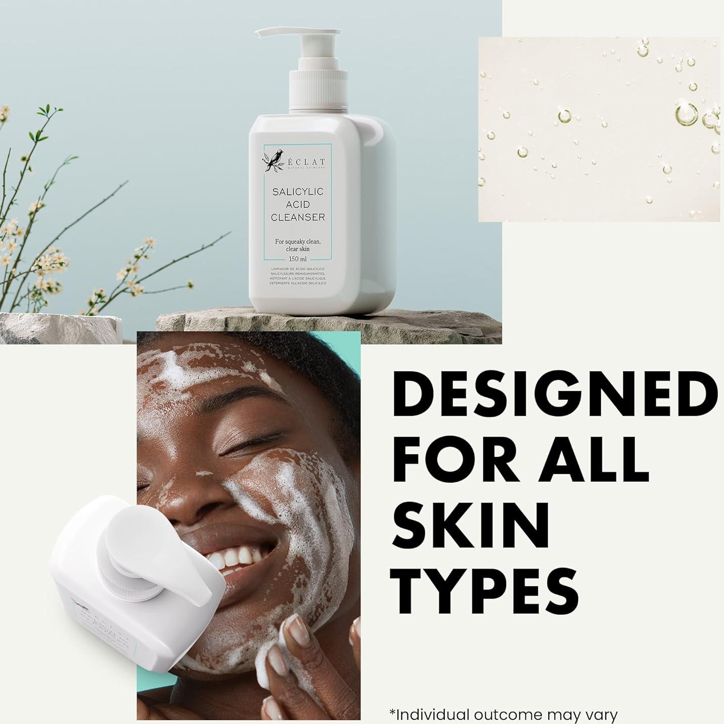 Limpiador Facial Eclat Skincare 150ml - Ácido Salicílico y Niacinamida