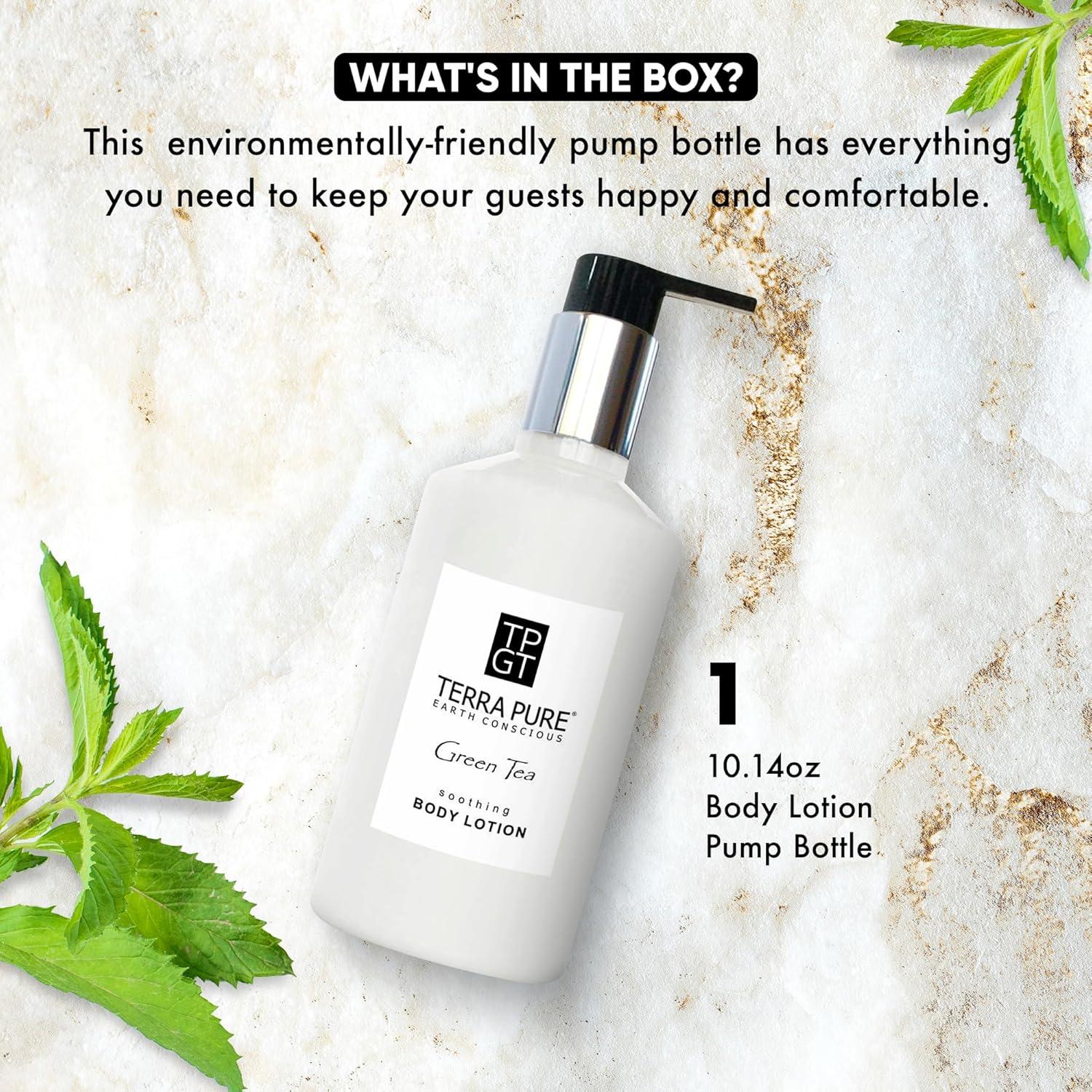 Loción de Té Verde Terra Pura 287 ml con Miel y Aloe Vera