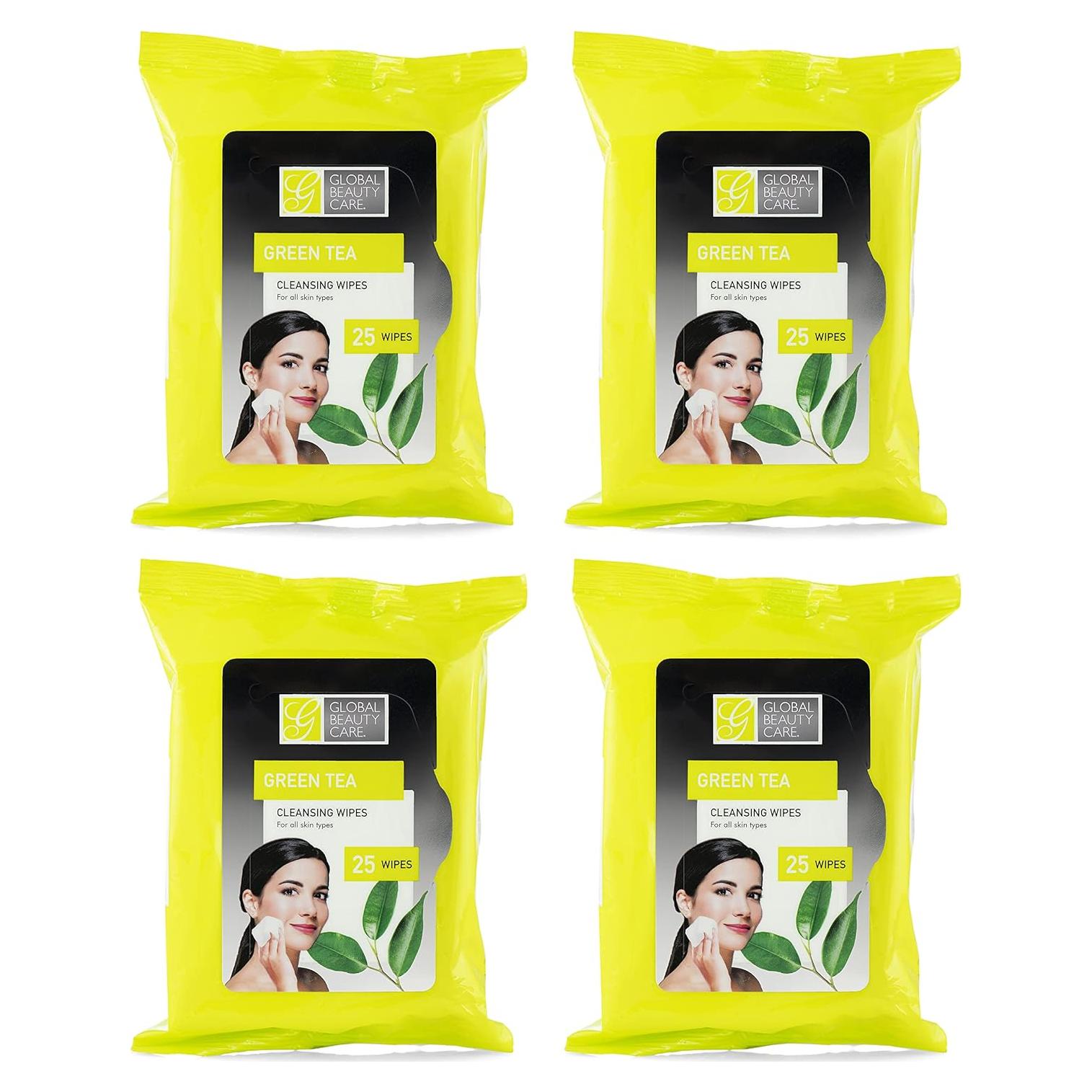 Toallitas Limpiadoras Global Beauty Care 100 ct. Té Verde