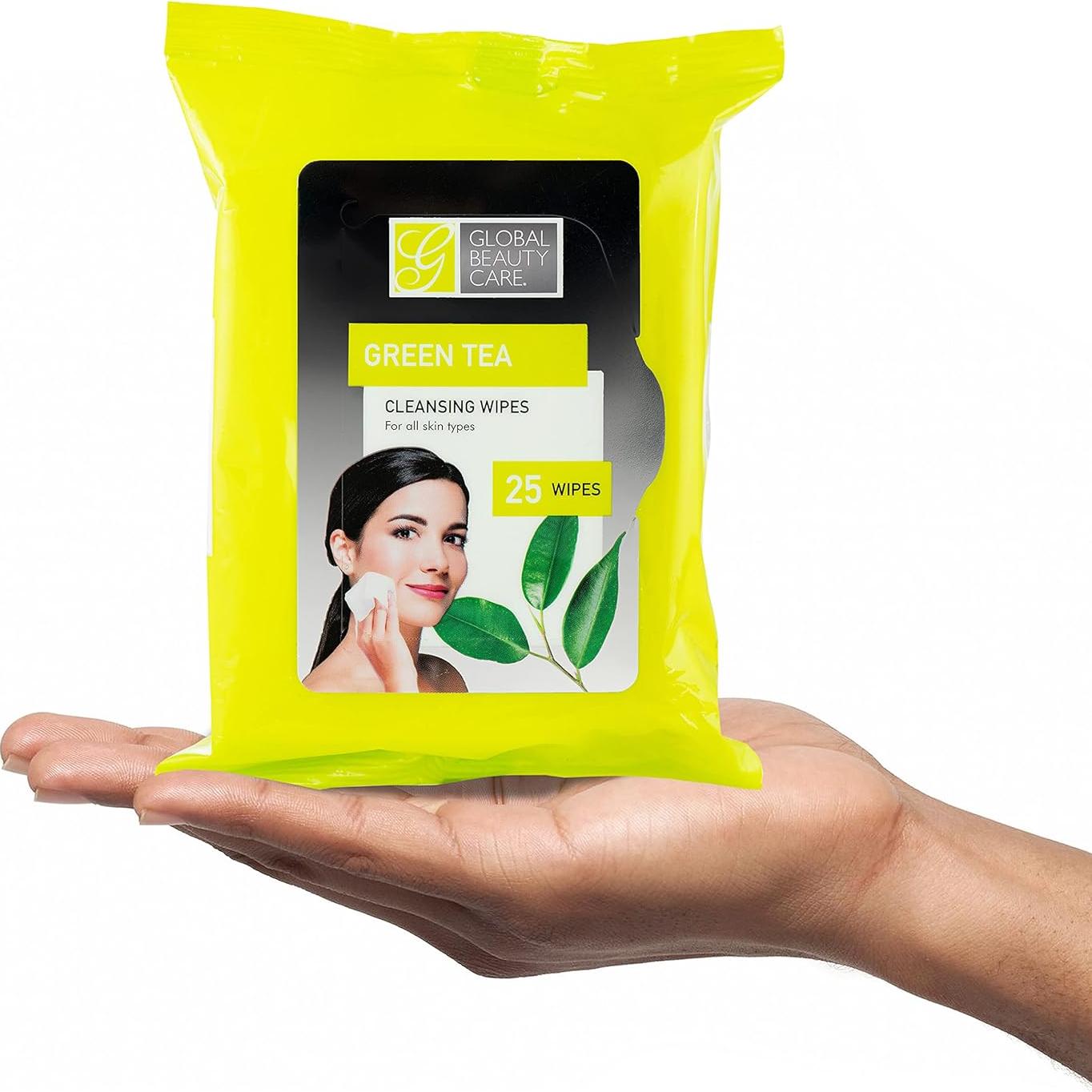 Toallitas Limpiadoras Global Beauty Care 100 ct. Té Verde