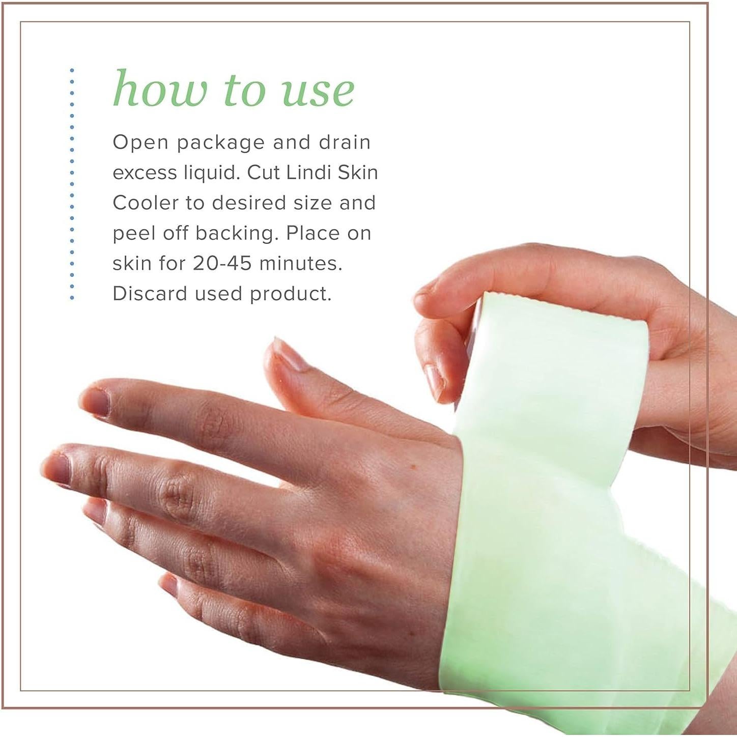 Lindi Skin Cooler Roll - Gel Hidratante Enfriador 10 cm x 152 cm