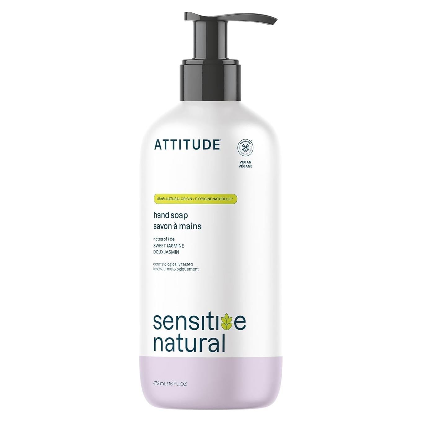 Jabón de Manos ATTITUDE 473 ml Piel Sensible Avena Manzanilla