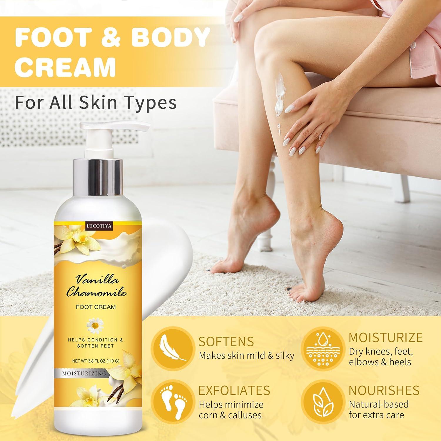 Set de Pedicura LUCOTIYA 4 en 1 con Sales y Crema para Pies