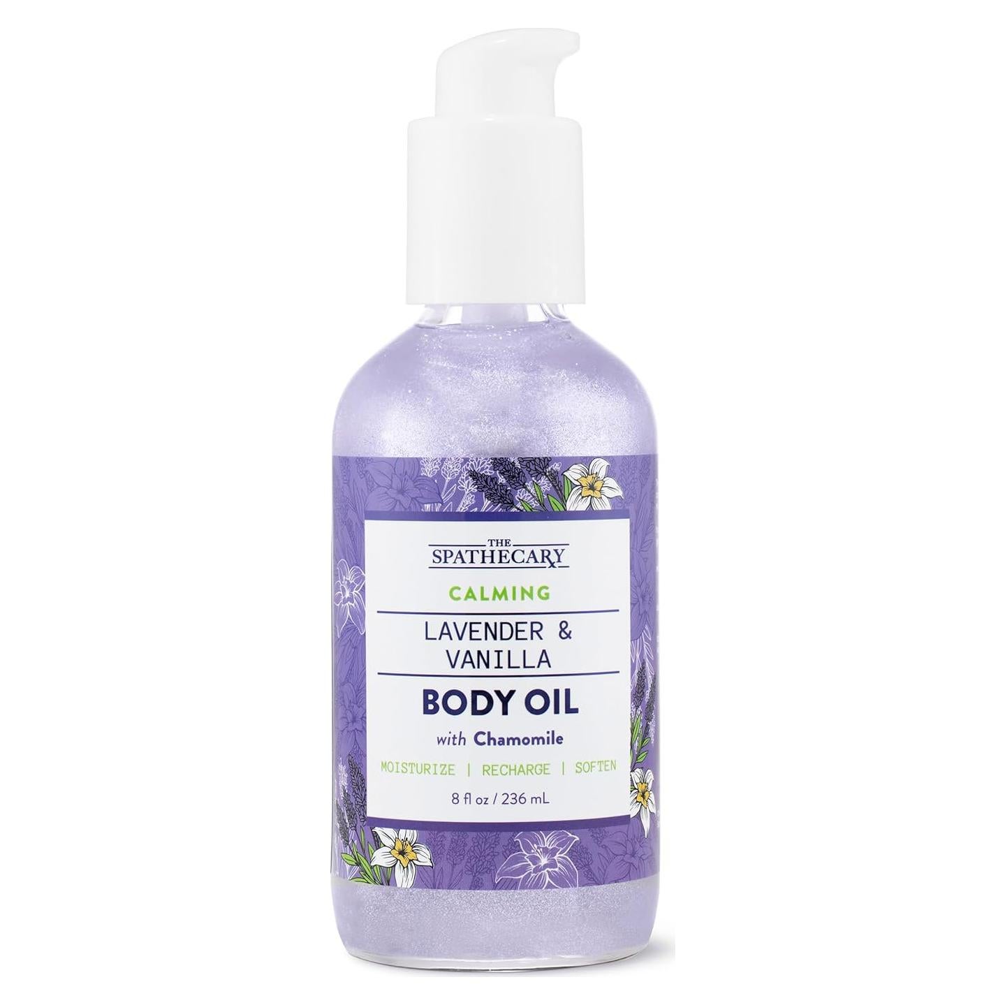 Aceite Corporal Calmante BRILLANTE Lavanda y Vainilla 453.6 g