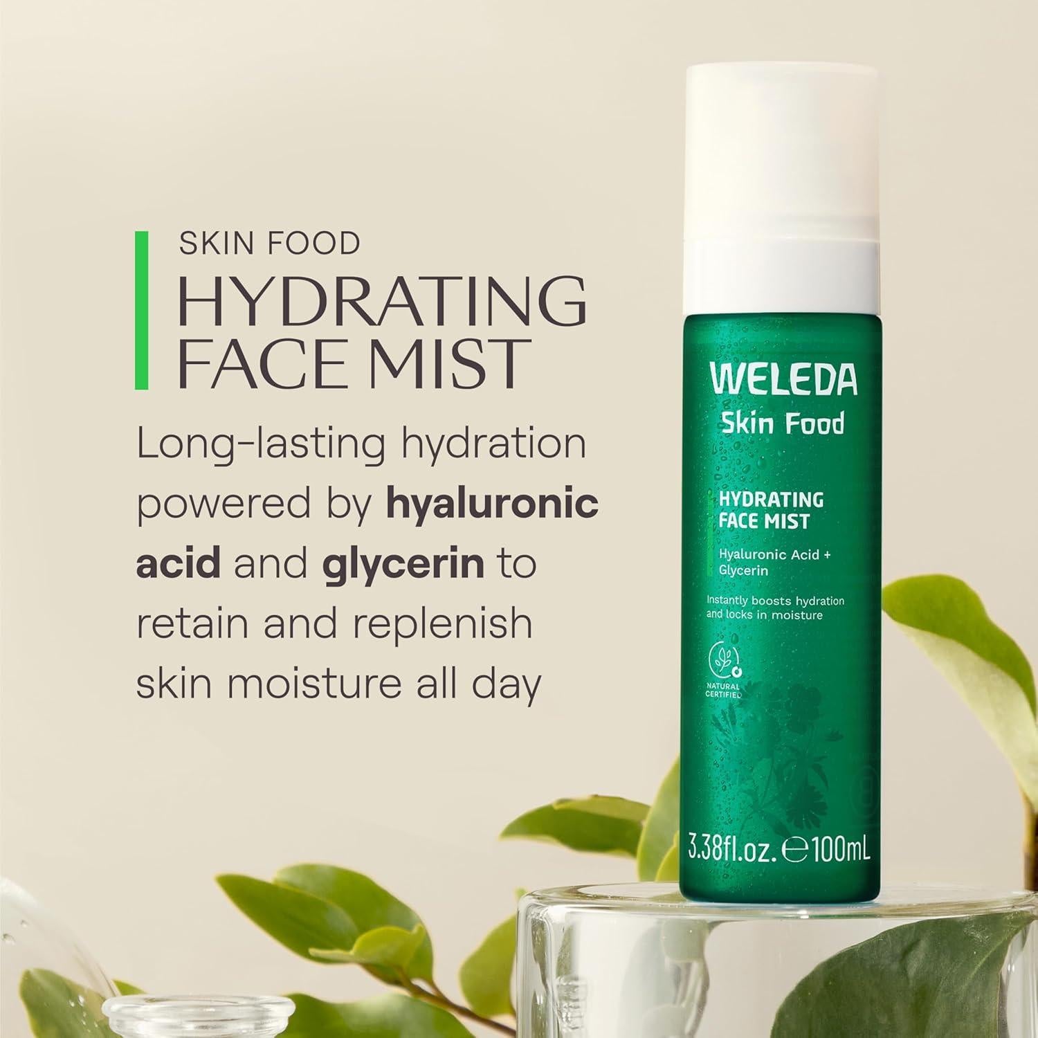 Weleda Skin Food Hidratante Facial Mist 140g - Hidratación Instantánea