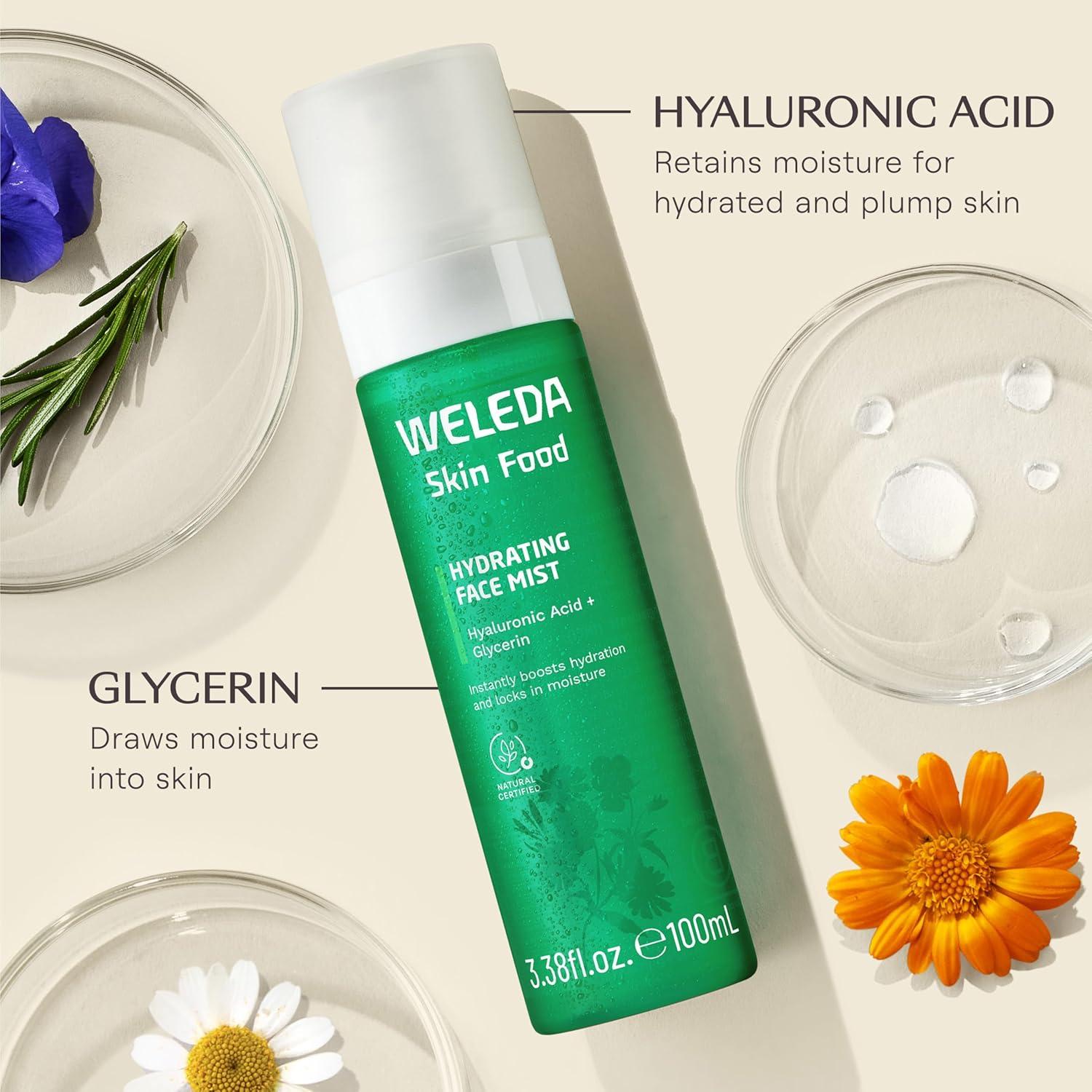 Weleda Skin Food Hidratante Facial Mist 140g - Hidratación Instantánea