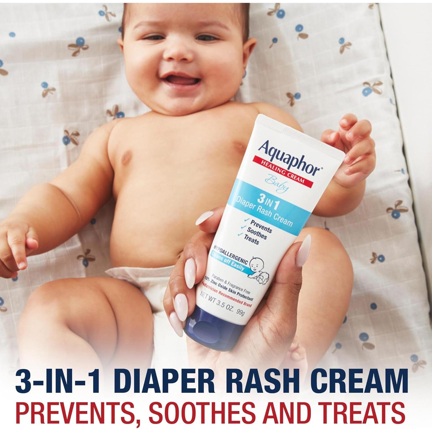 Conjunto de Cuidado de Piel para Bebés Aquaphor Baby - Jabón 500ml, Ungüento 198g, Crema 99g