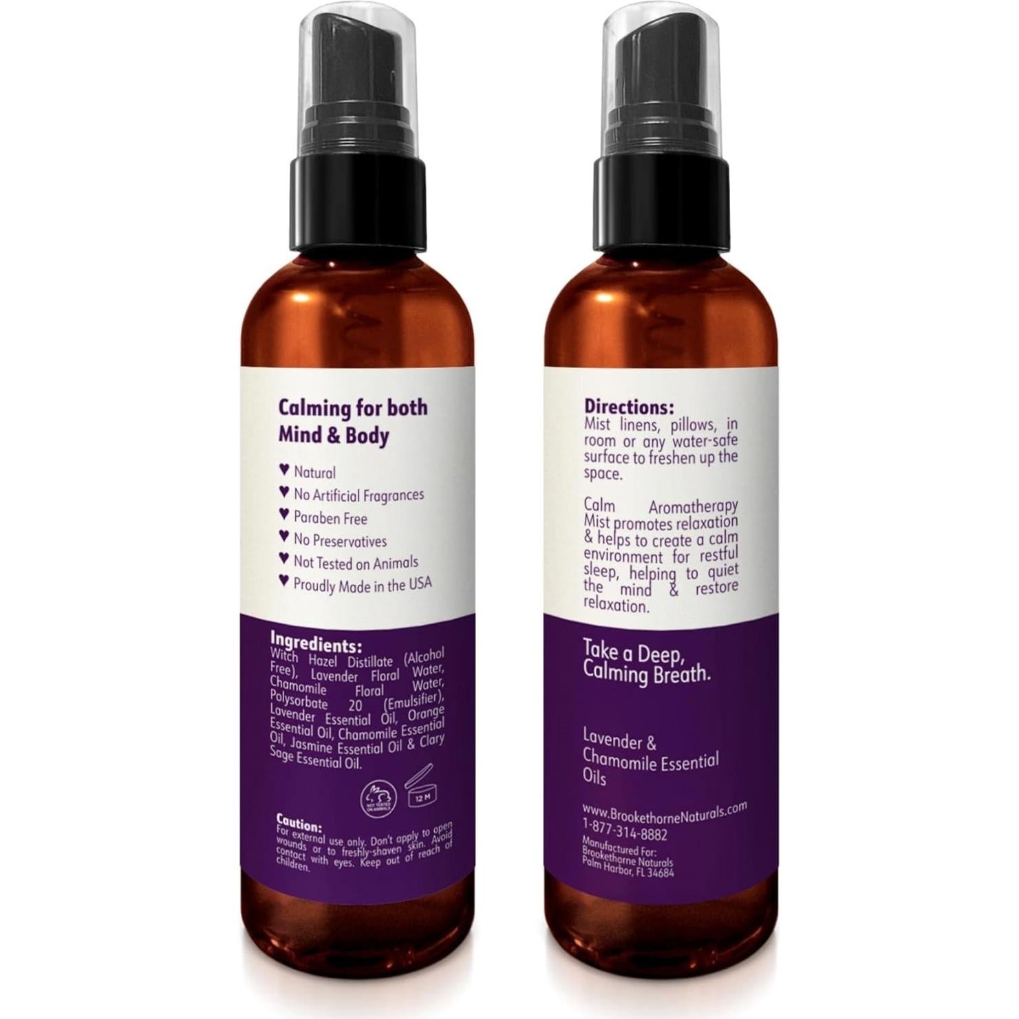 Bruma de Aromaterapia Calm Brookethorne 113ml Lavanda Manzanilla