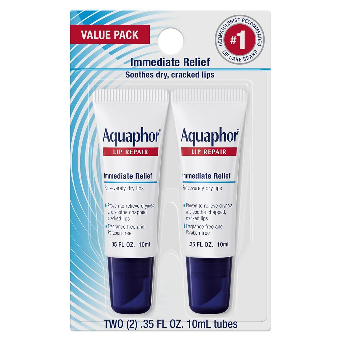 Ungüento Reparador de Labios Aquaphor, 2 Tubos de 9.9 g