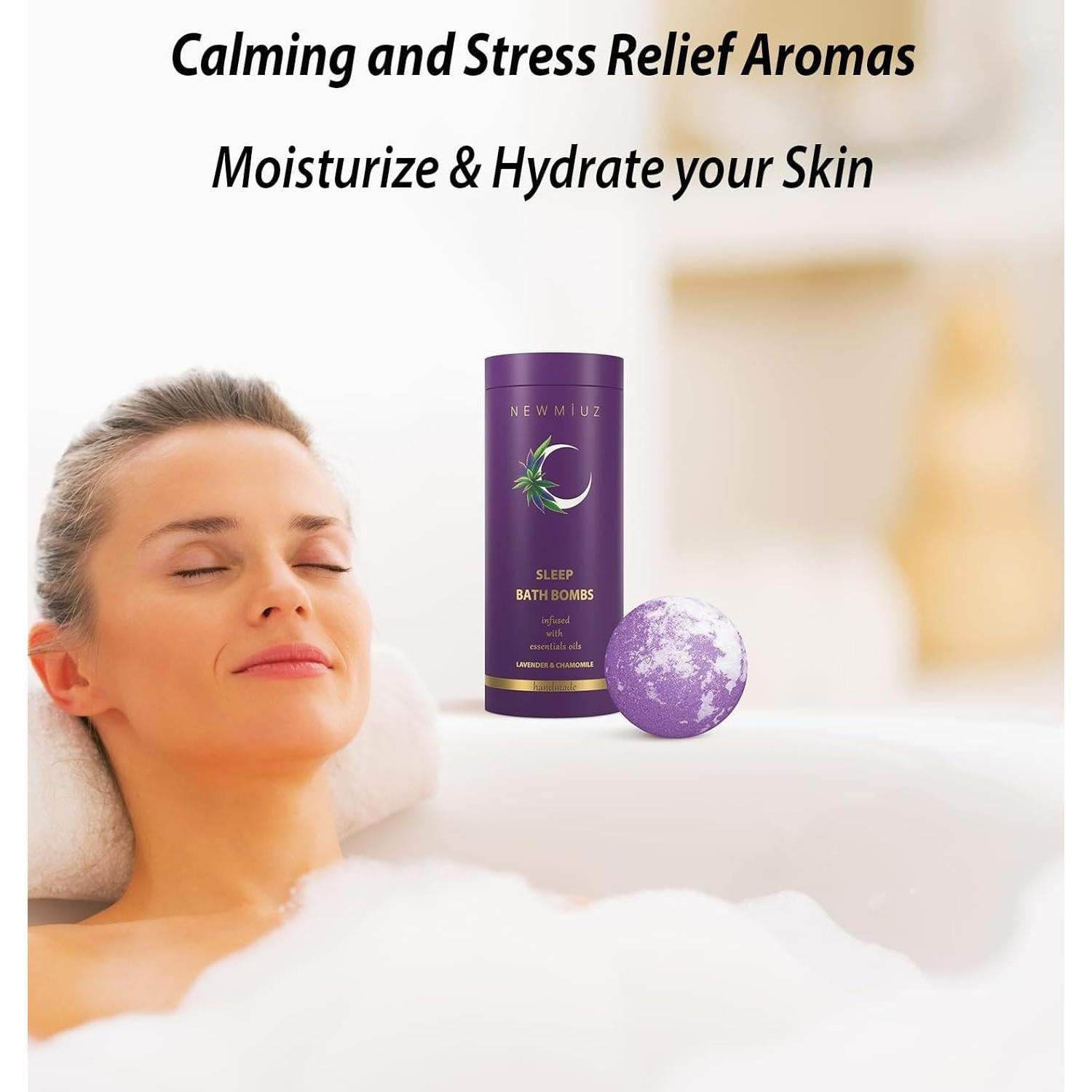 Bombas de Baño de Sueño Profundo New Miuz - Lavanda y Manzanilla