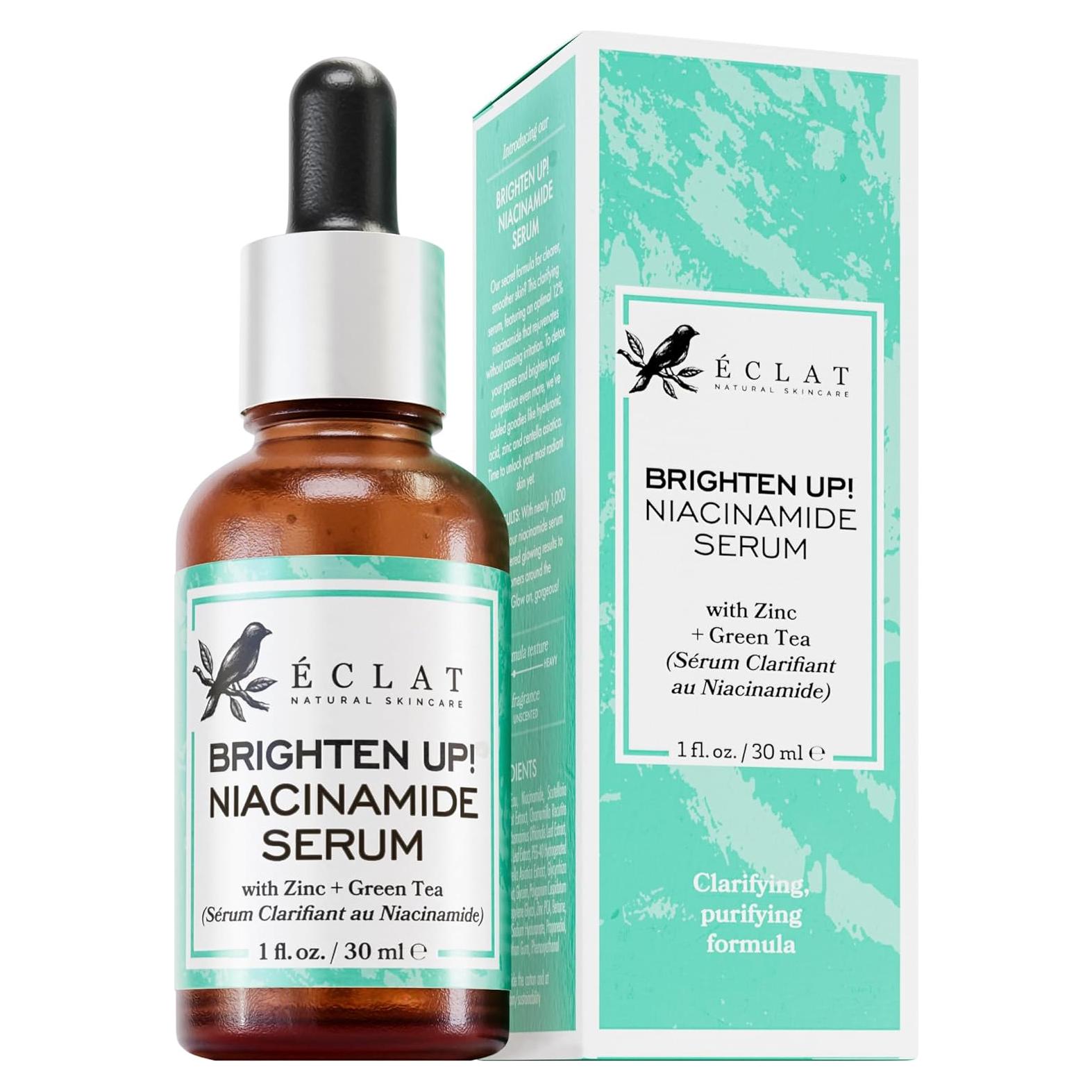 Suero de Niacinamida Eclat Skincare 29.57 ml - Iluminador y Minimizador de Poros