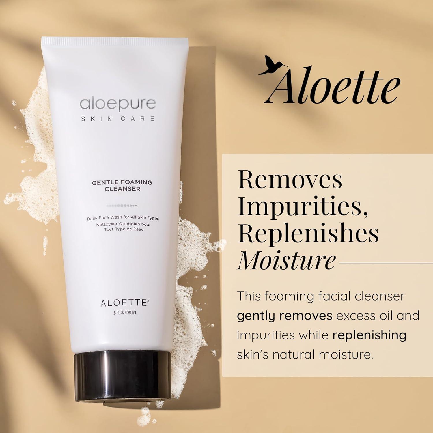 Limpiador Facial Espumoso Aloette 177 ml - Hidratante Suave