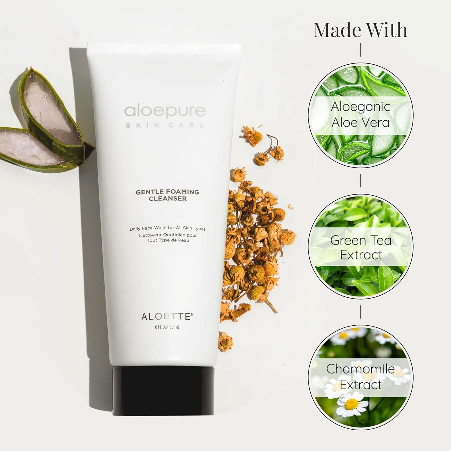 Limpiador Facial Espumoso Aloette 177 ml - Hidratante Suave