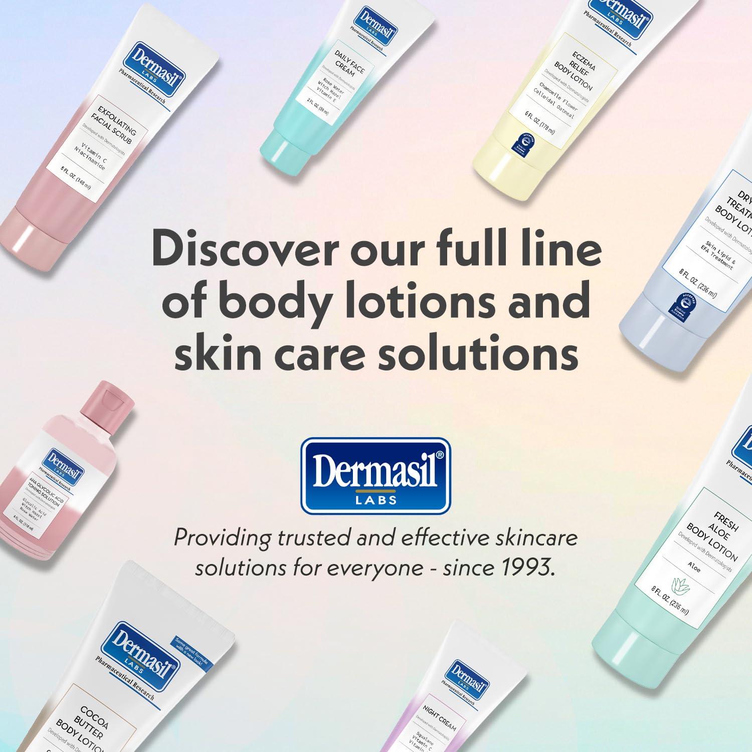 Loción Corporal Dermasil para Eczema - 3 x 170 g, Sin Fragancia