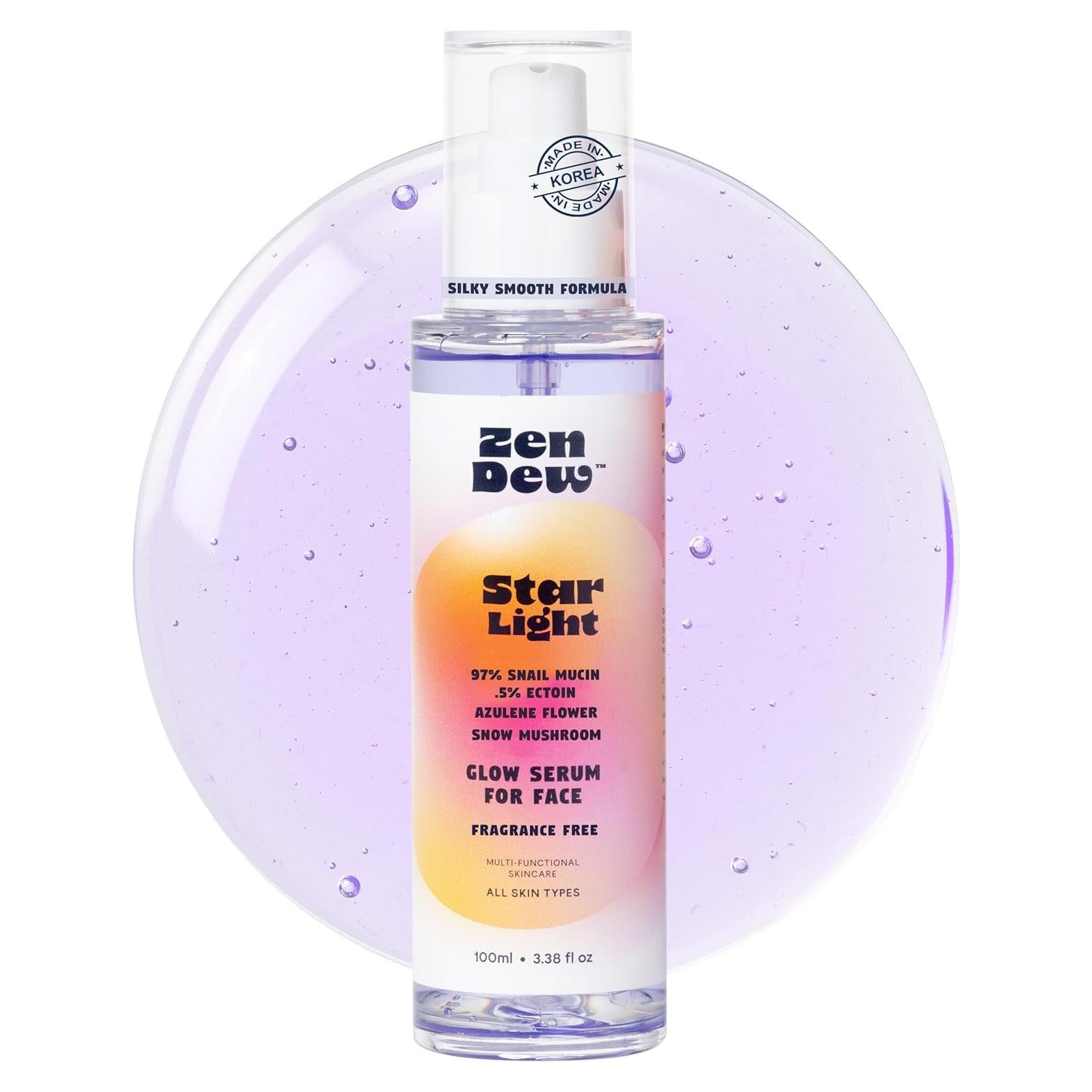 Suero Facial Zen Dew Mucina de Caracol 100 ml - Hidratante y Calmante