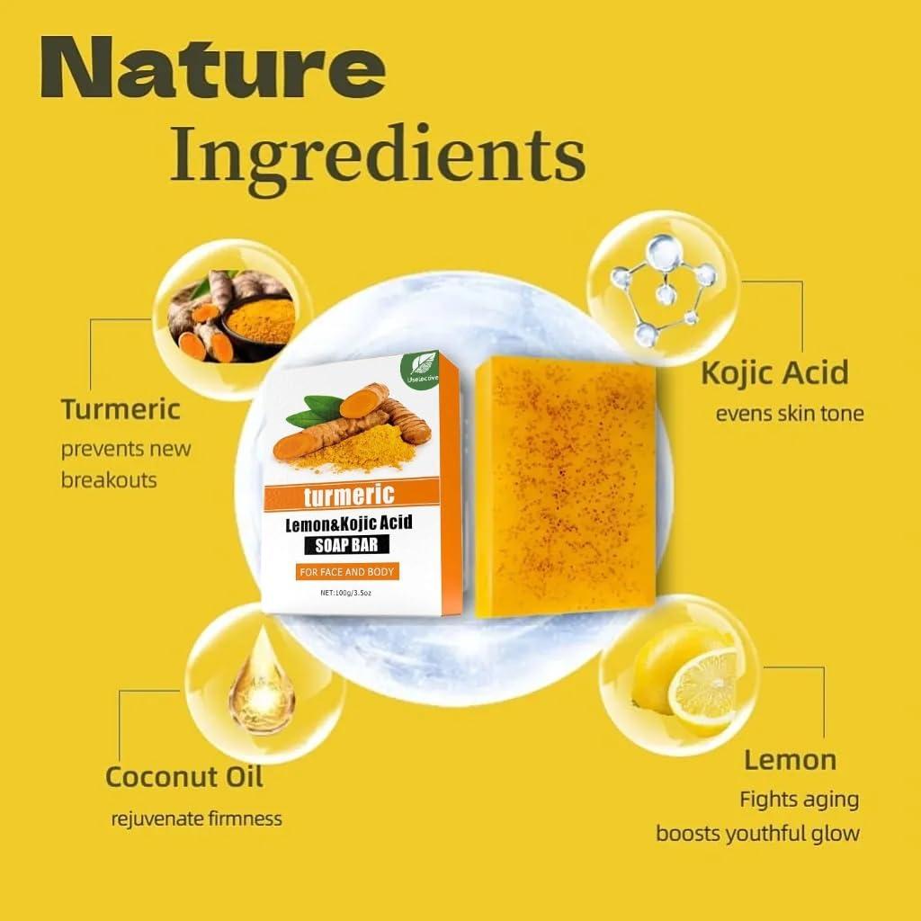 Jabón Natural de Limón y Cúrcuma Beauty Beauty - 100g