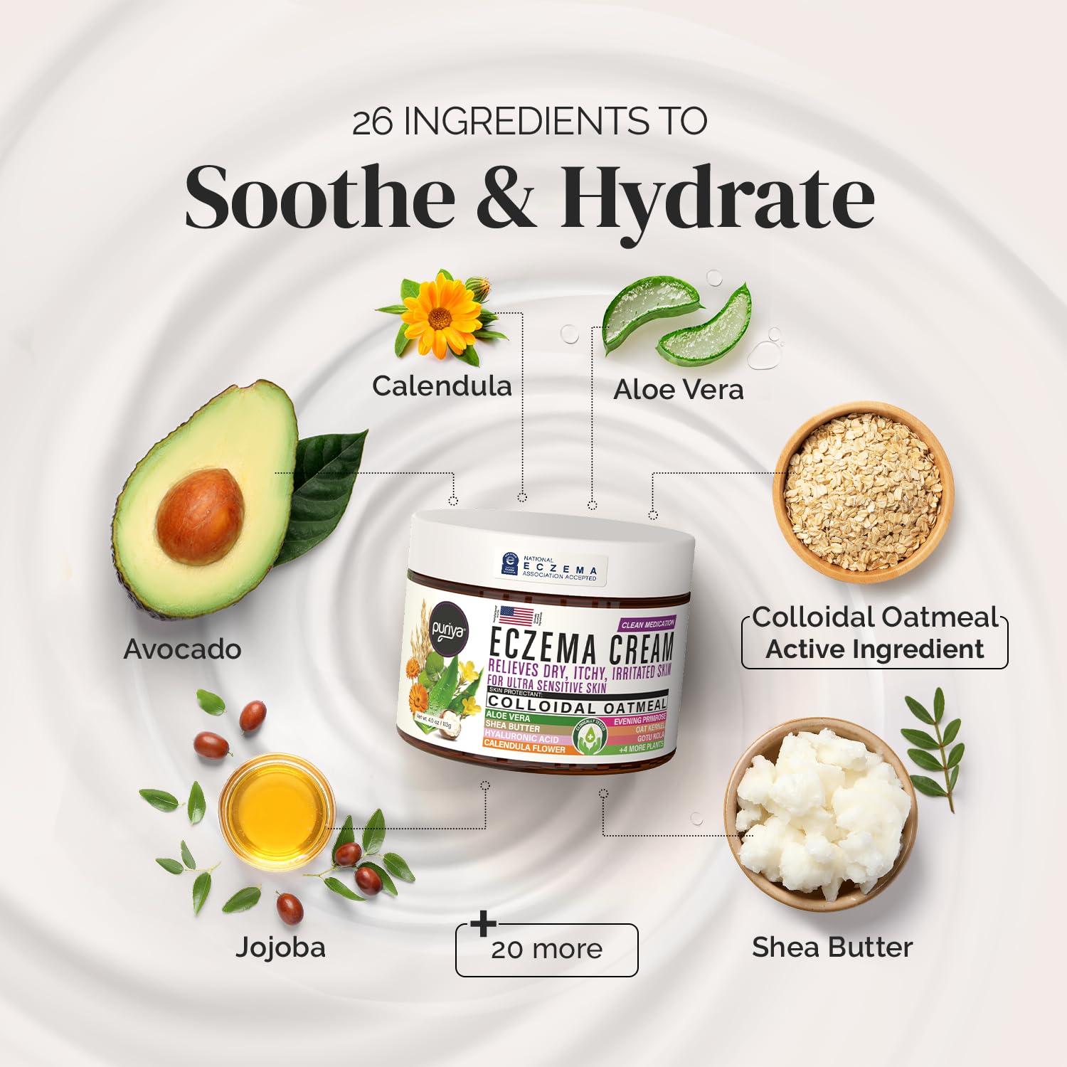 Crema Puriya 5-en-1 para Eczema - Alivio Piel Seca 200g