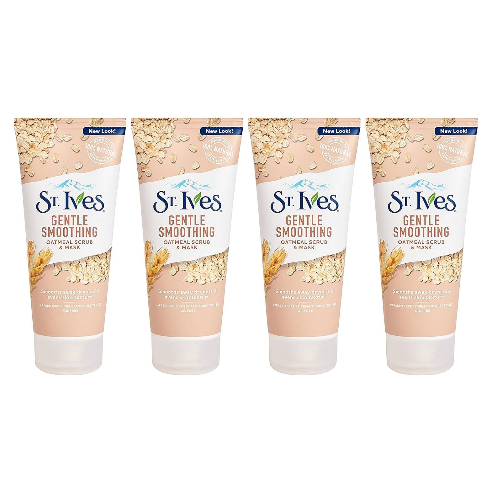 Exfoliante y Mascarilla St. Ives Avena 170 g - Paquete de 4