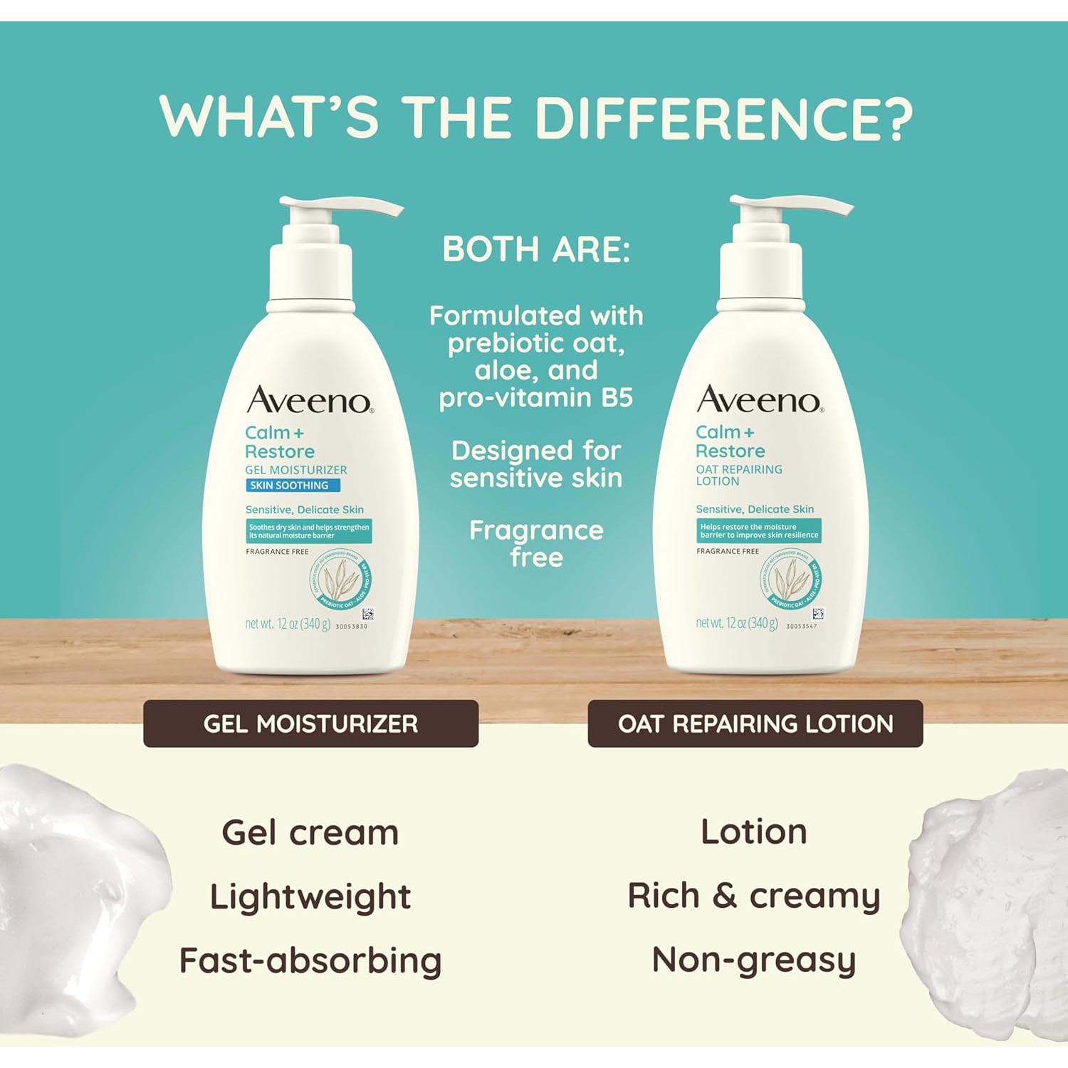 Loción Corporal Reparadora Aveeno Calm + Restore 340 g